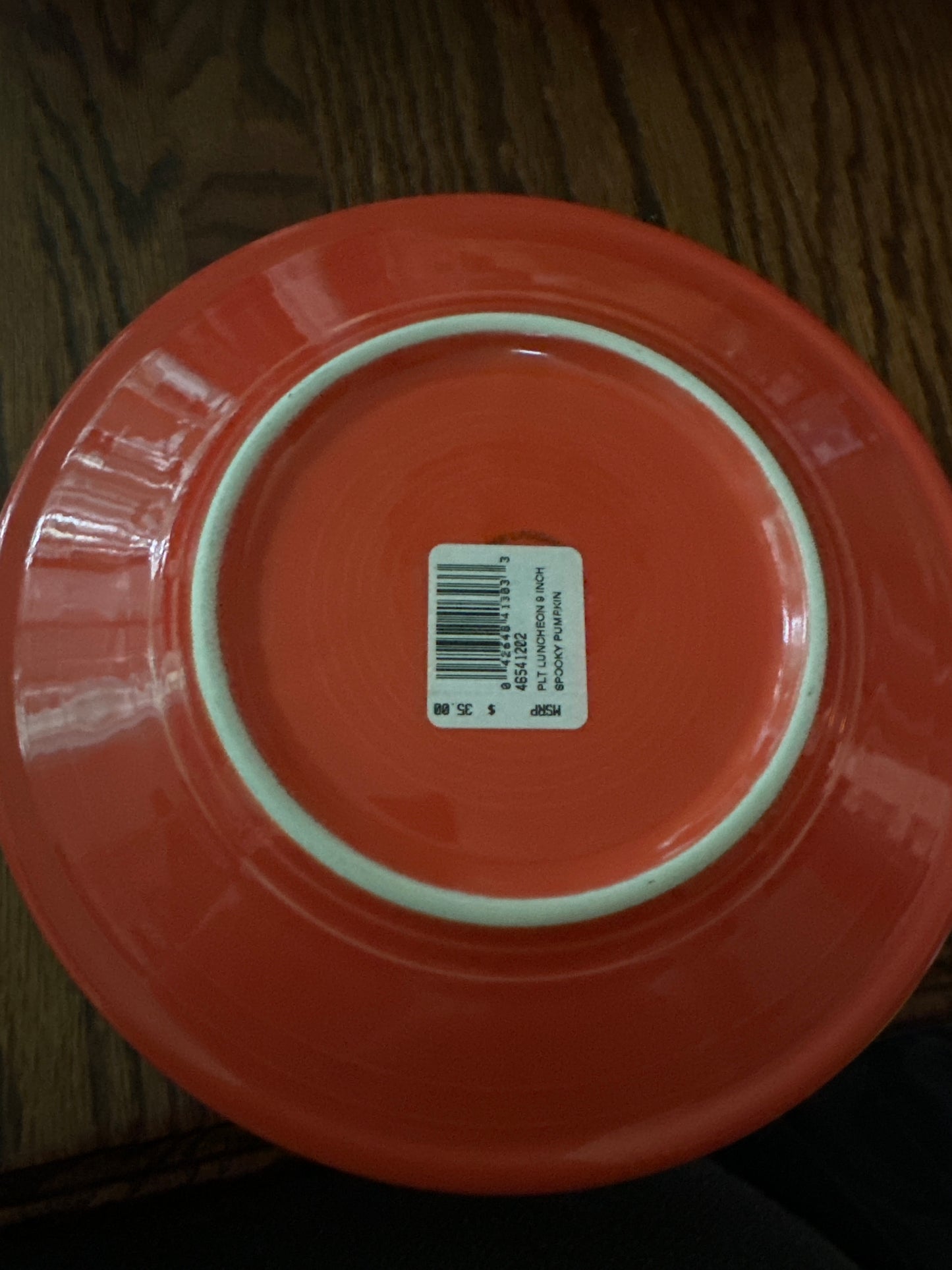 Fiesta Mean Pumpkin Luncheon 9" NWT