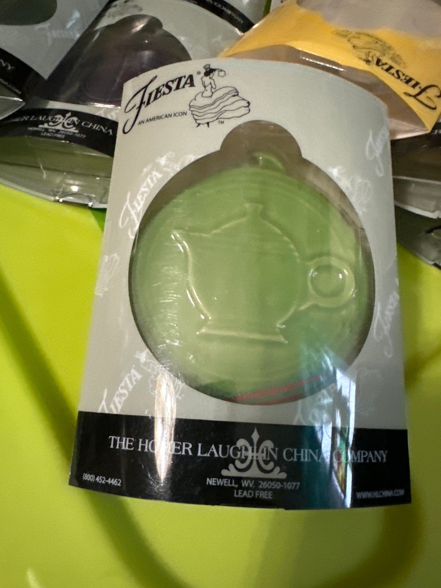 Fiesta Ornament Embossed Shamrock HLCCA Exclusive Teapot only 144 made
