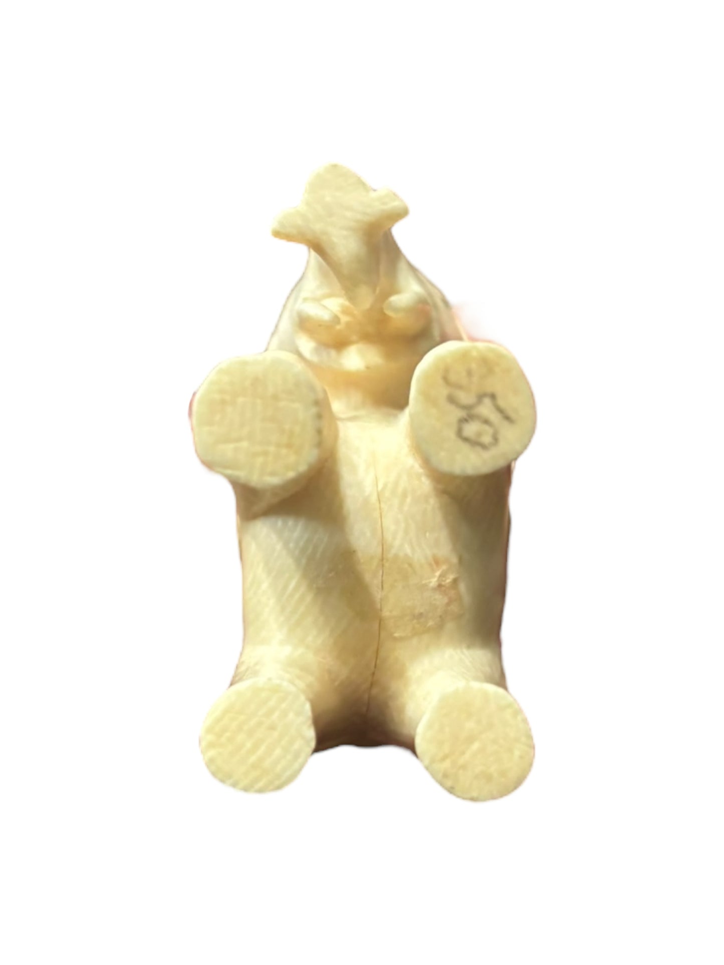 Set of Bone Elephant Family Figurines 2.25” tall