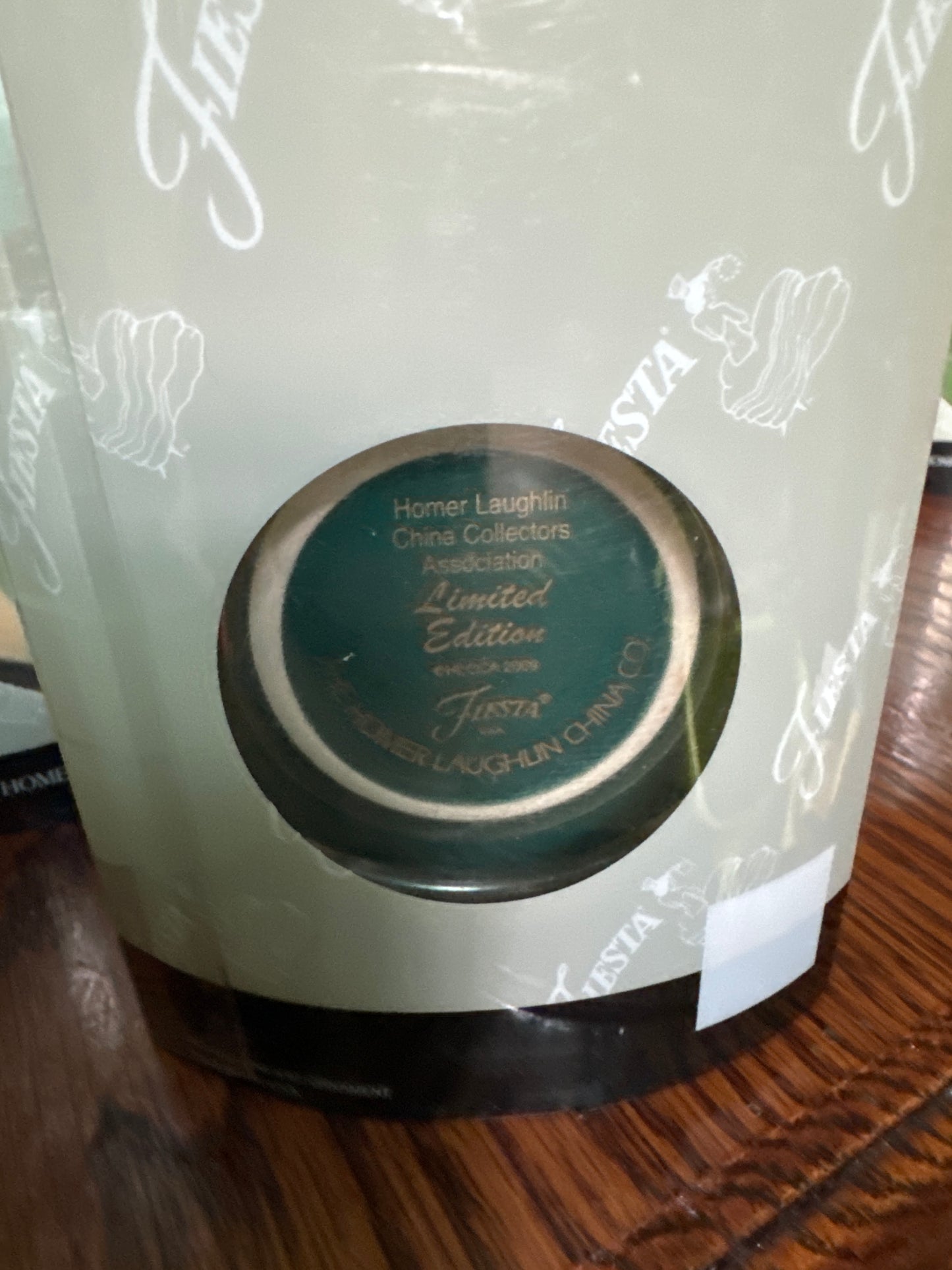 Fiesta Ornament Embossed EVERGREEN HLCCA Exclusive Teapot only 144 made