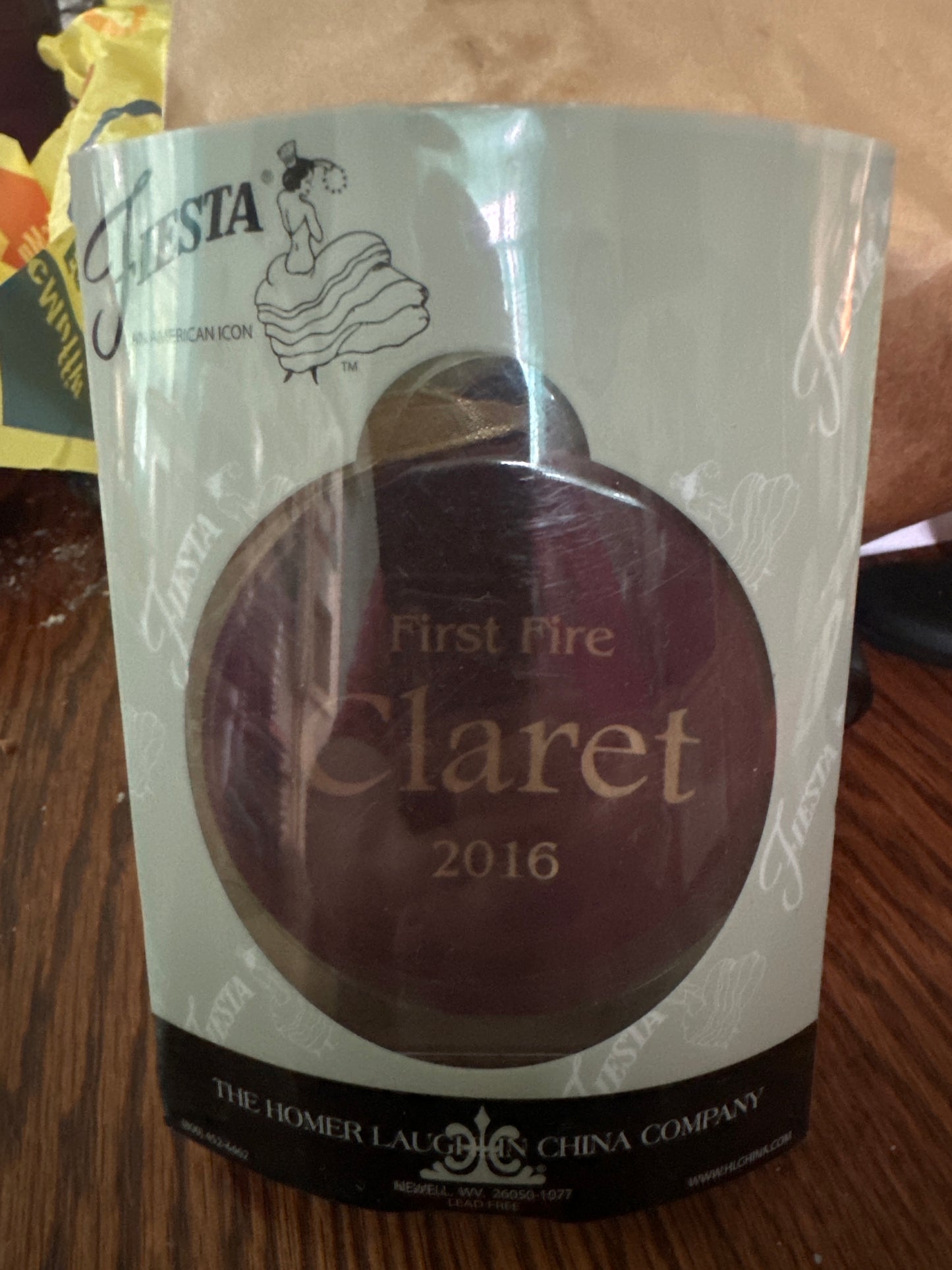 Fiesta Ornament First Fire Claret 2016
