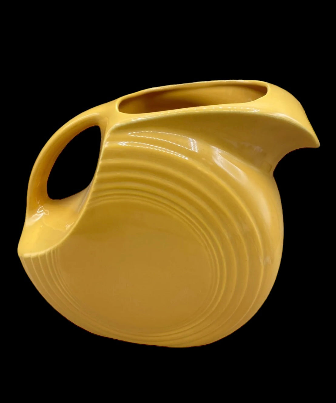 Fiesta Vintage Yellow Disk Pitcher - FULL SIZE