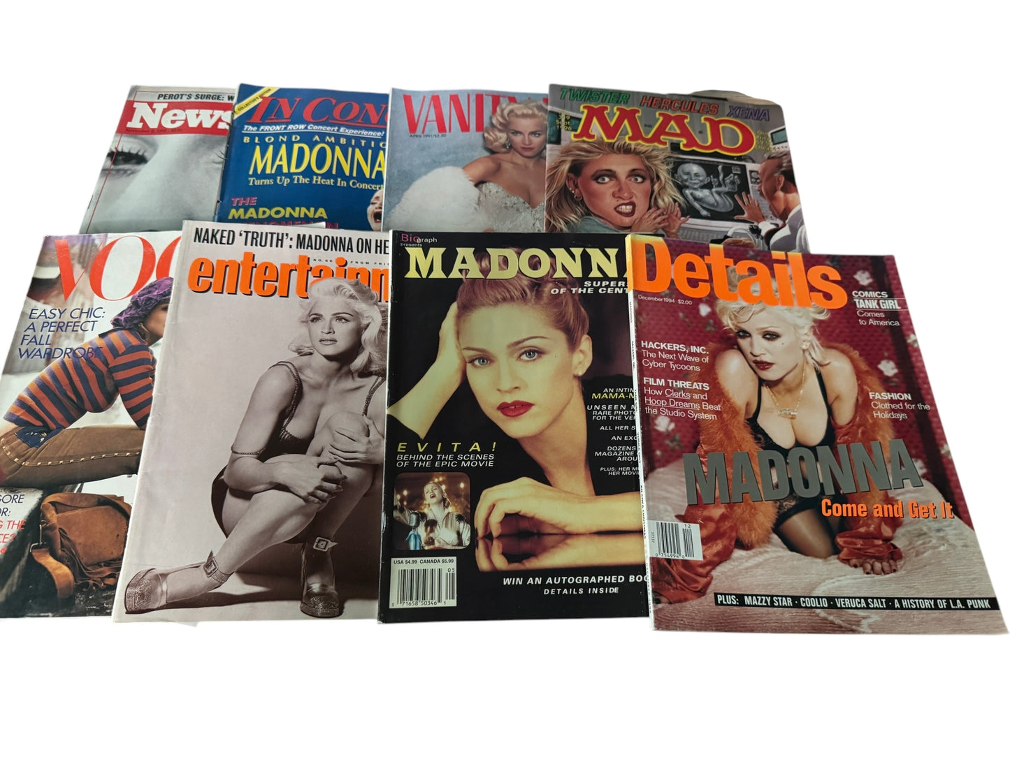 Huge Lot of 27 Early Madonna Magazines from Early 80s +