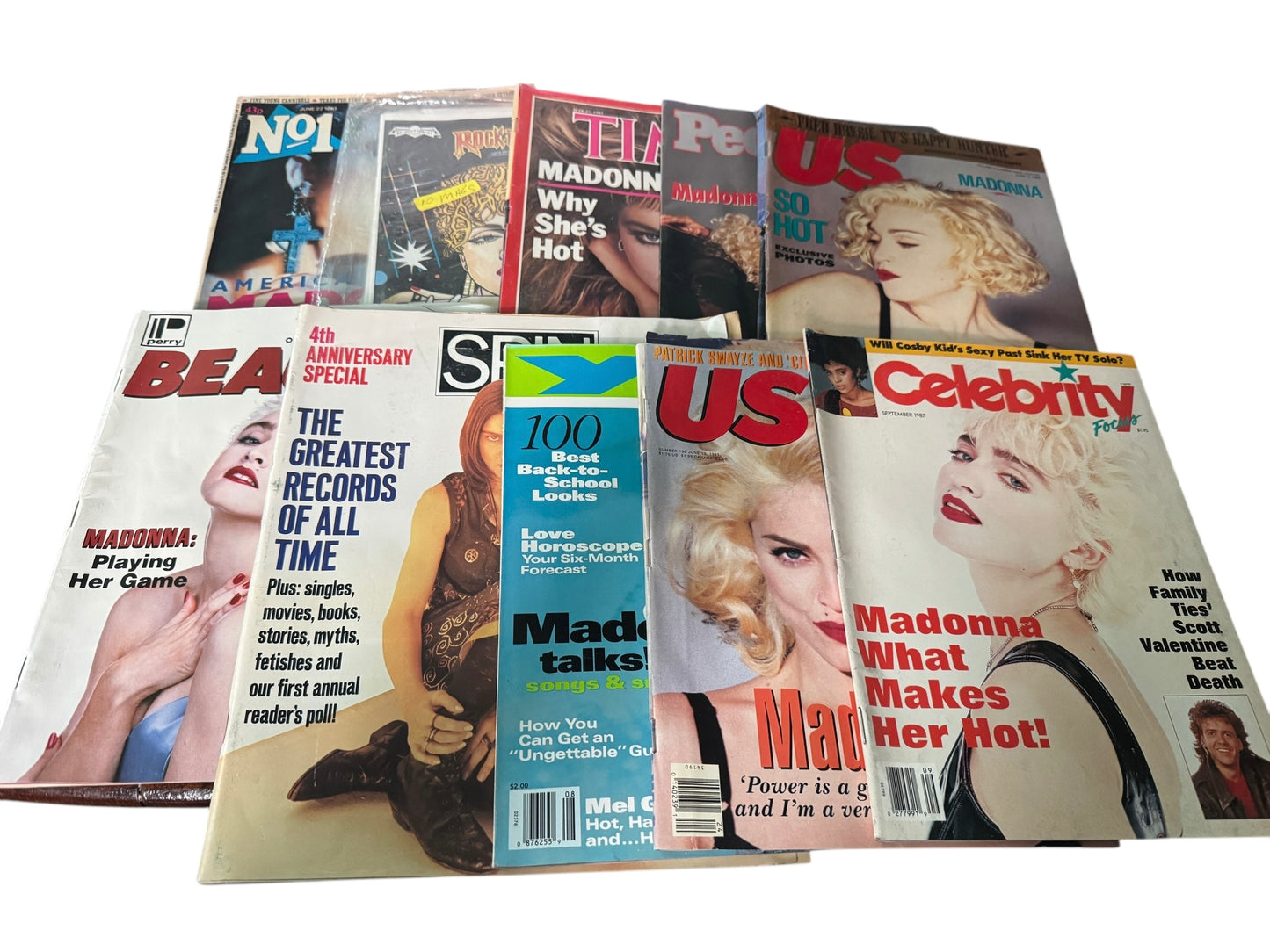 Huge Lot of 27 Early Madonna Magazines from Early 80s +