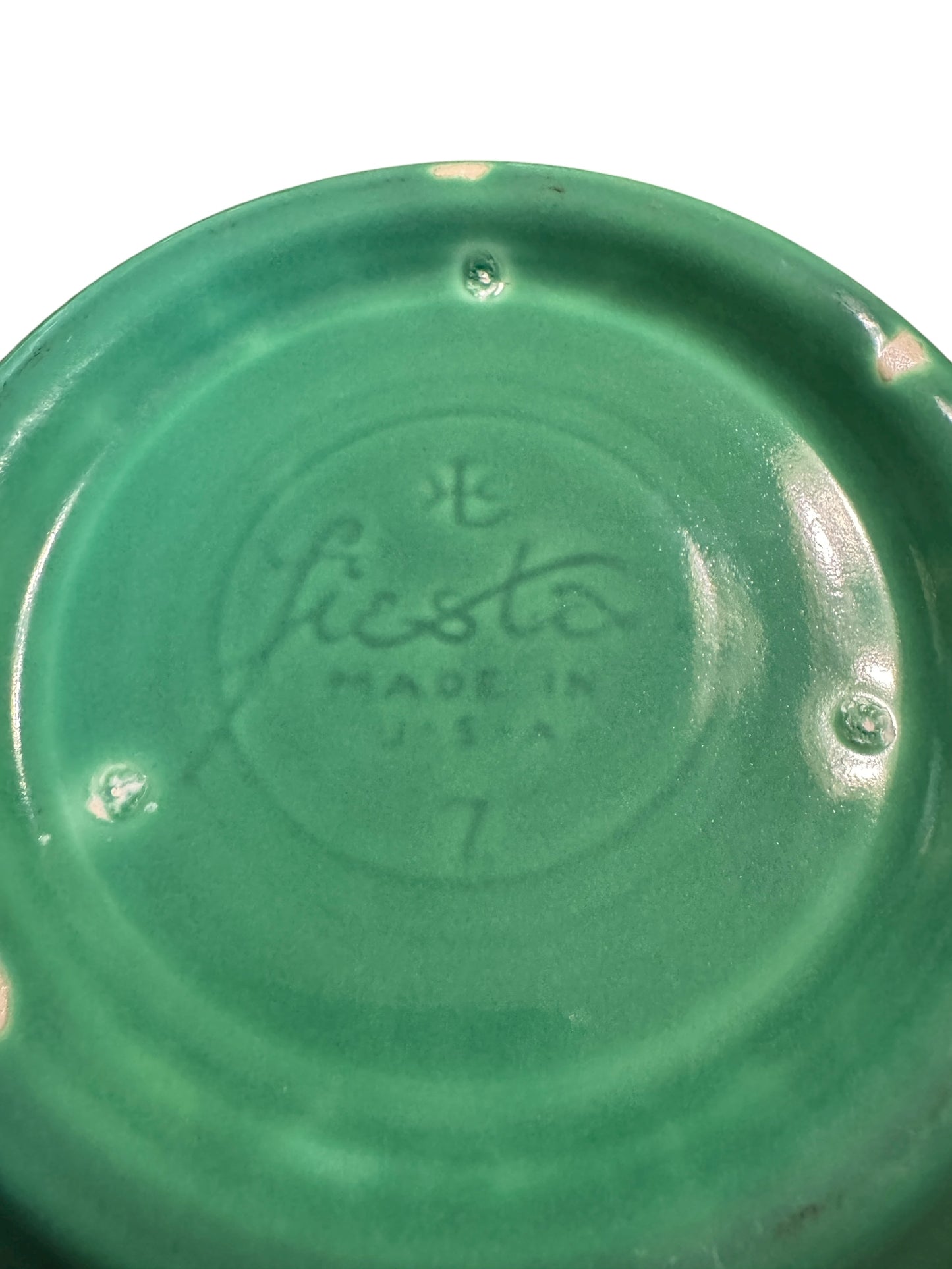 Vintage Fiesta Green Mixing Nesting Bowl #7 NO CHIPS CRACKS