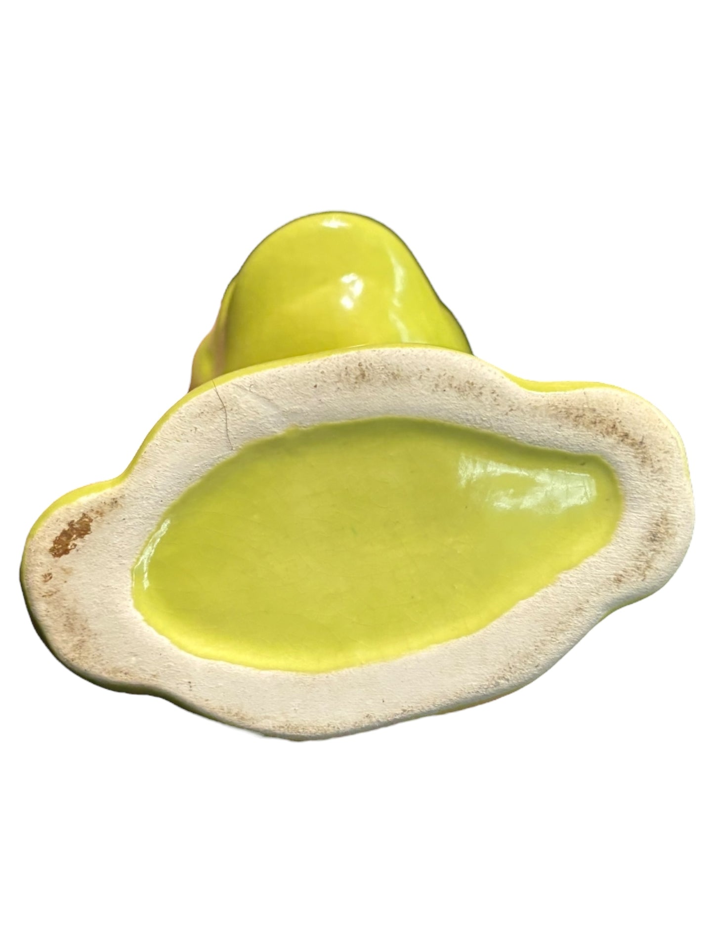 Set of 2 Vintage MCM Blackamoor Tribal Ceramic Green African Woman and Man Head Neck Rings Vase Planter 5.5” tall