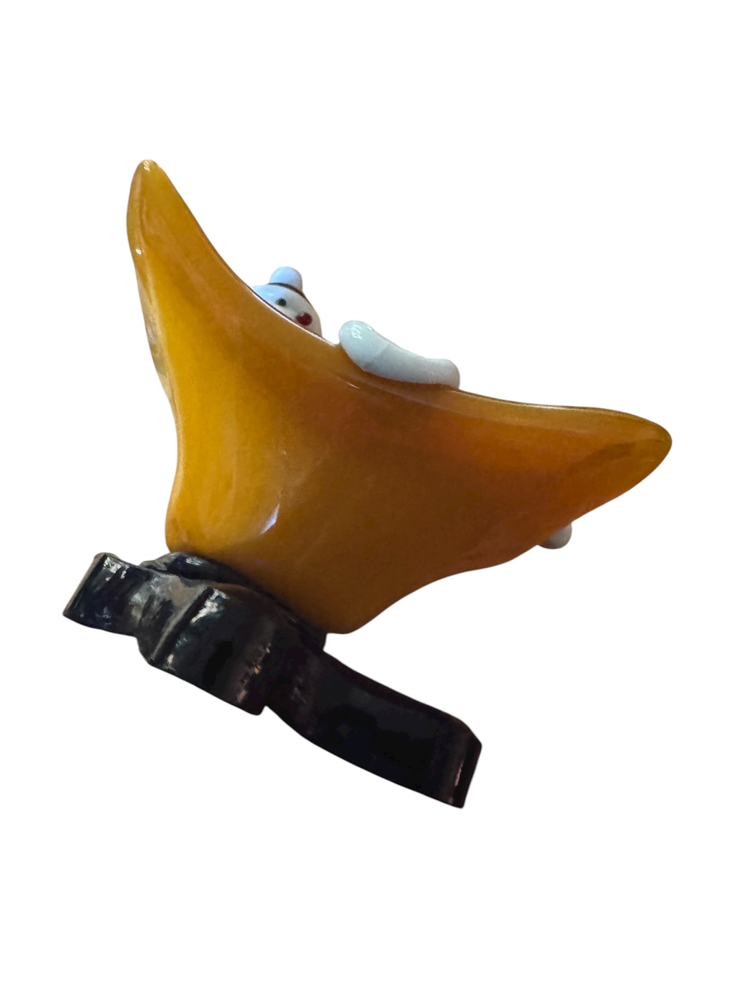 Vintage Murano Glass Clown Ashtray Hand Blown Italy