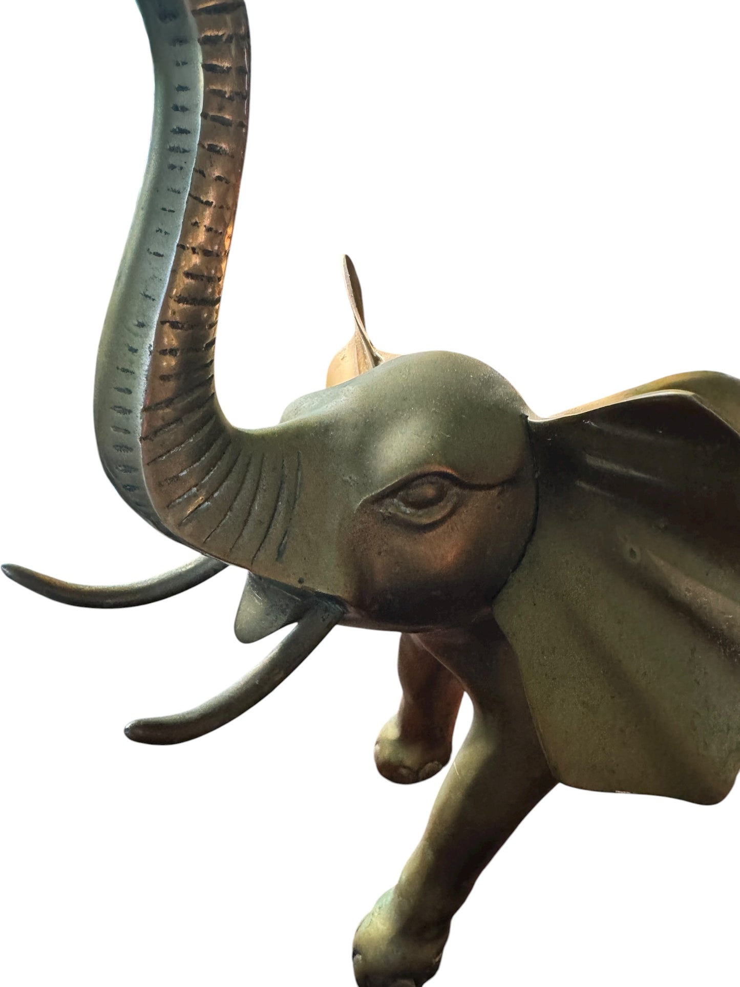 Vintage 15’ Large Brass Elephant