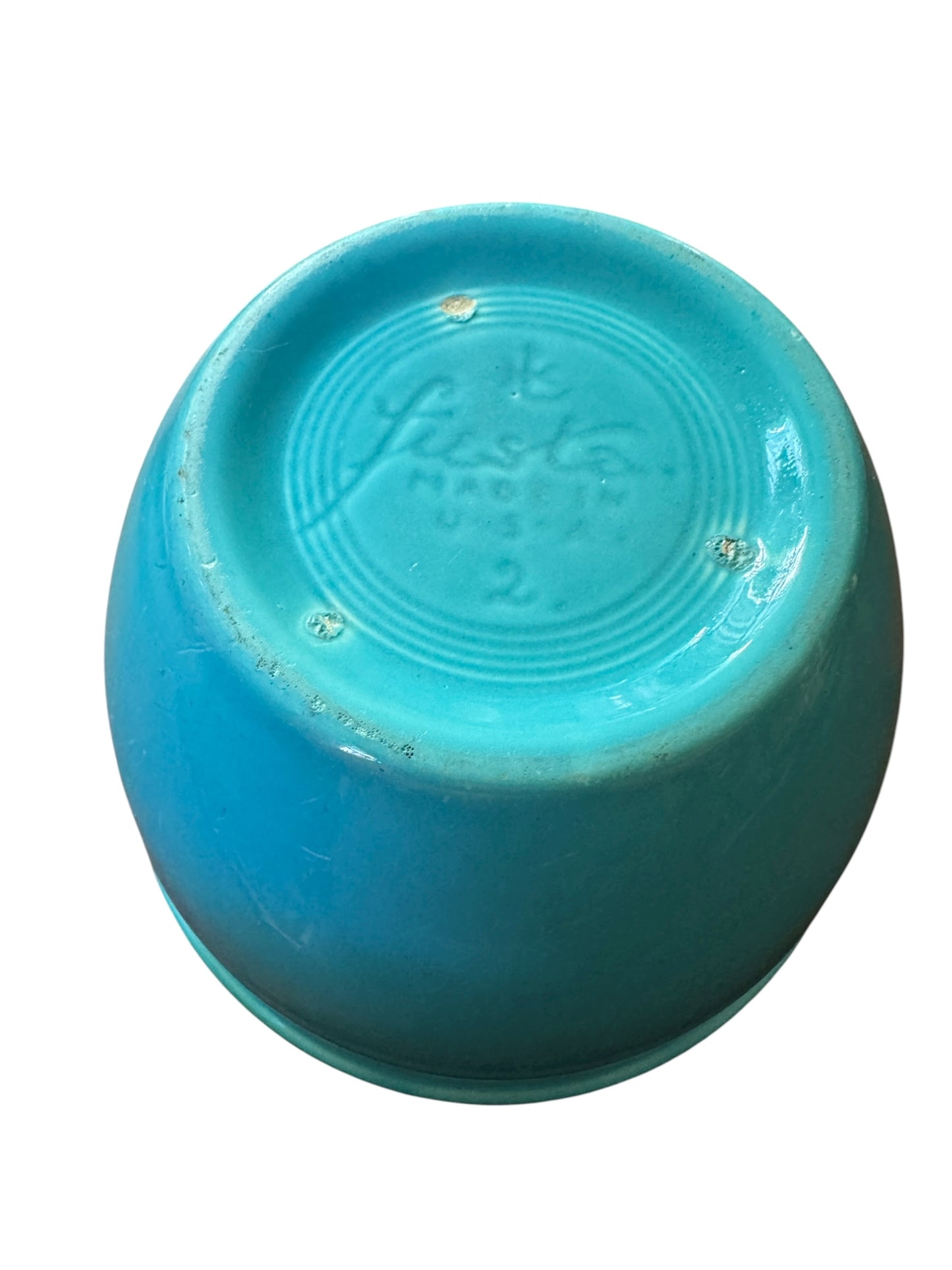 Fiesta Vintage Mixing Nesting Bowl #2 in Turquoise without Rings
