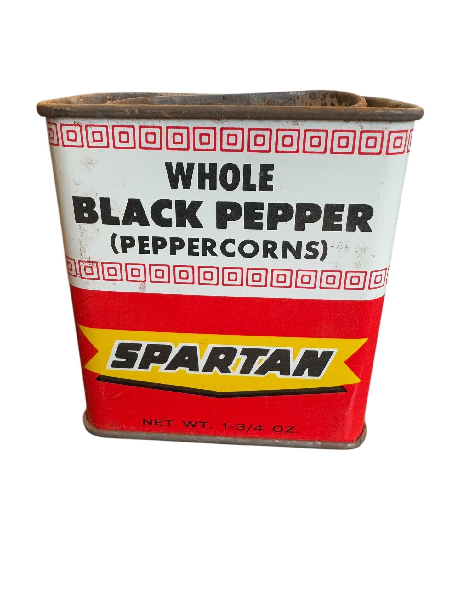 Vintage Spartan Whole Black Pepper 1 3/4 Oz Spice Tin Grand Rapids MI