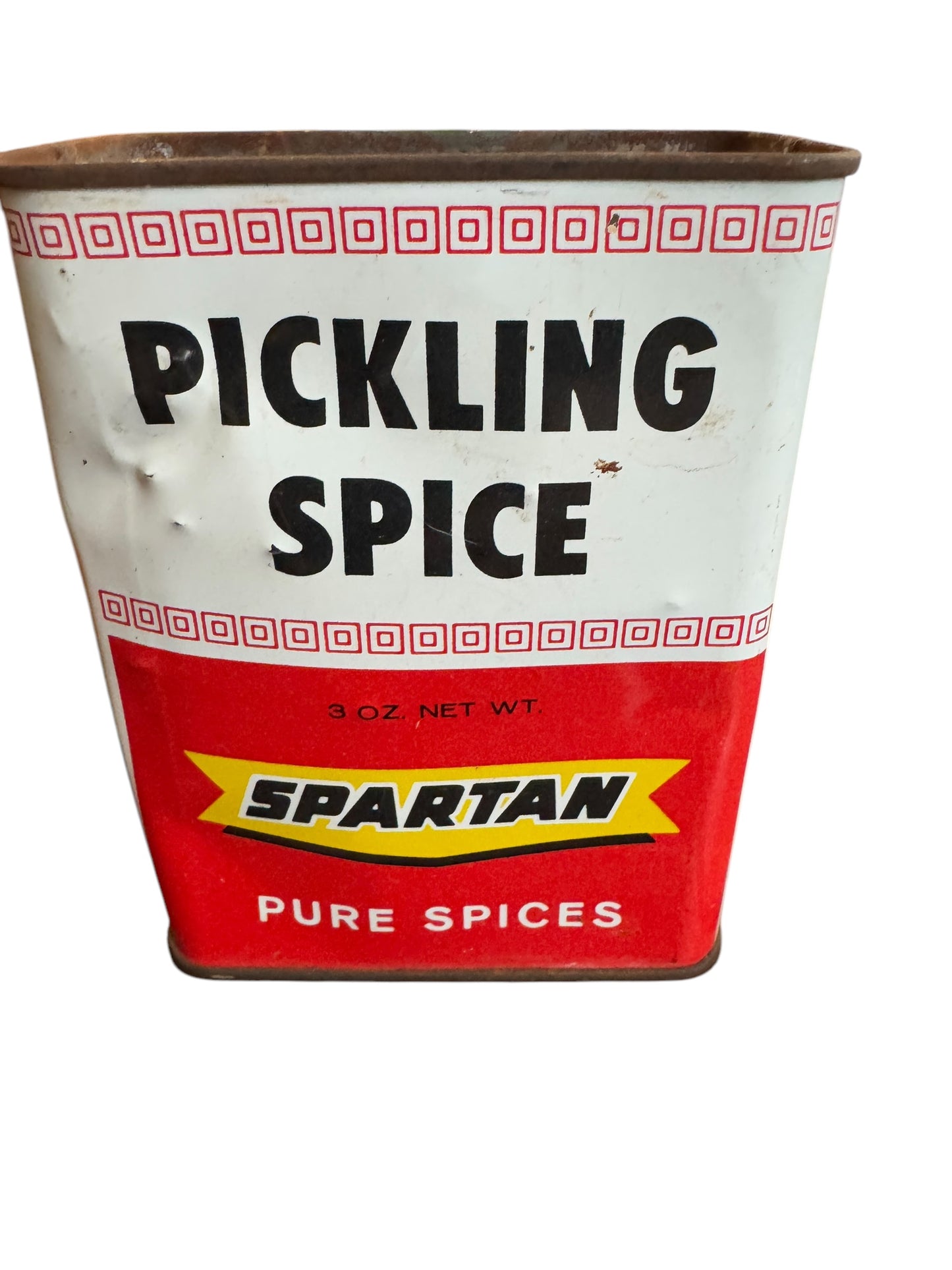 Vintage Large Spartan Pickling Spice 3 Oz Spice Tin Grand Rapids Michigan