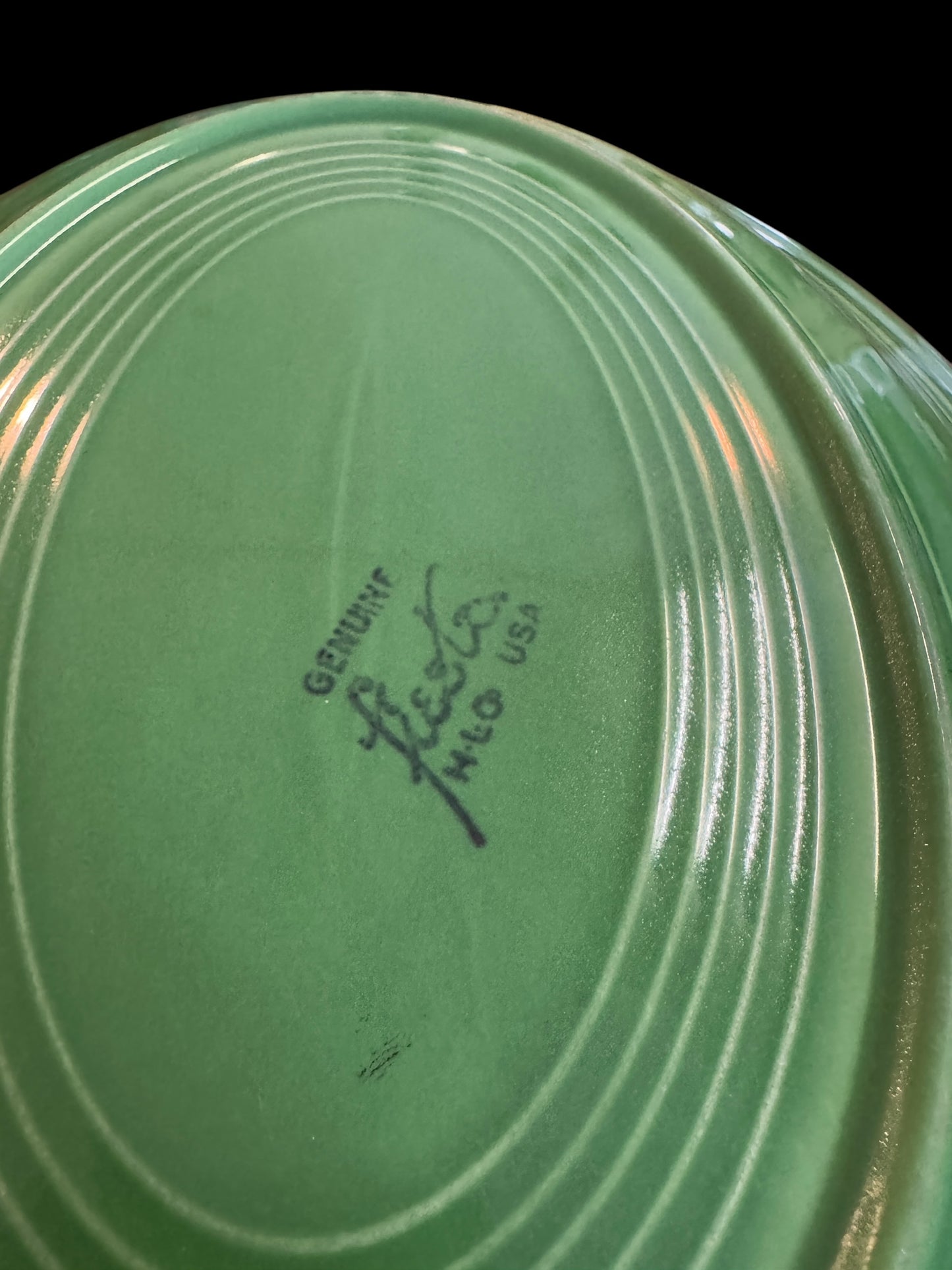RARE Vintage Fiesta Actual Medium Green Platter