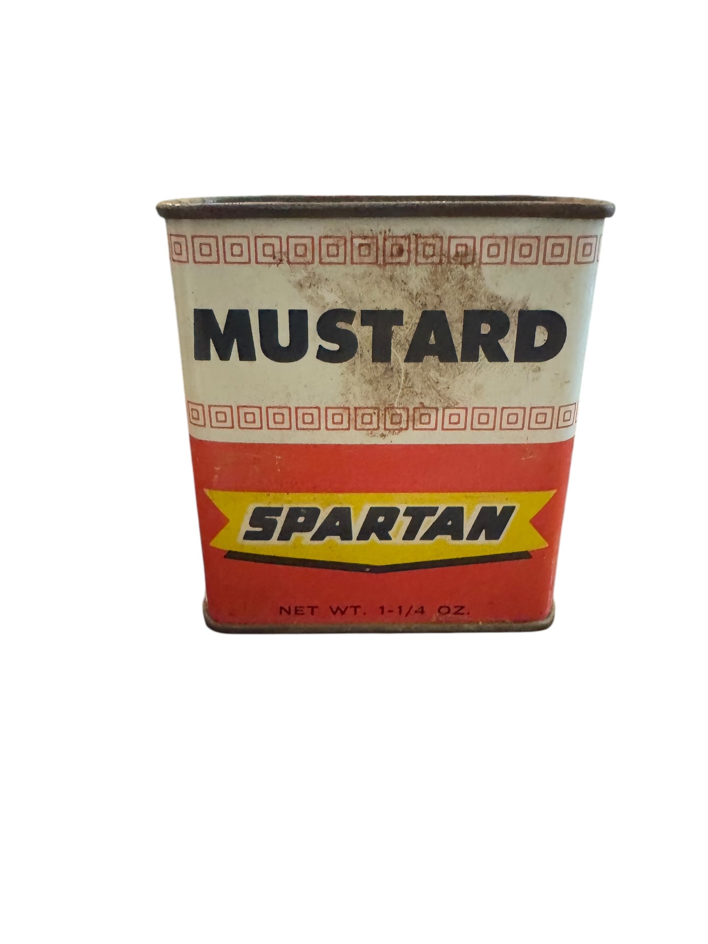 Vintage Spartan Mustard 1 1/4 Oz Spice Tin Grand Rapids Michigan