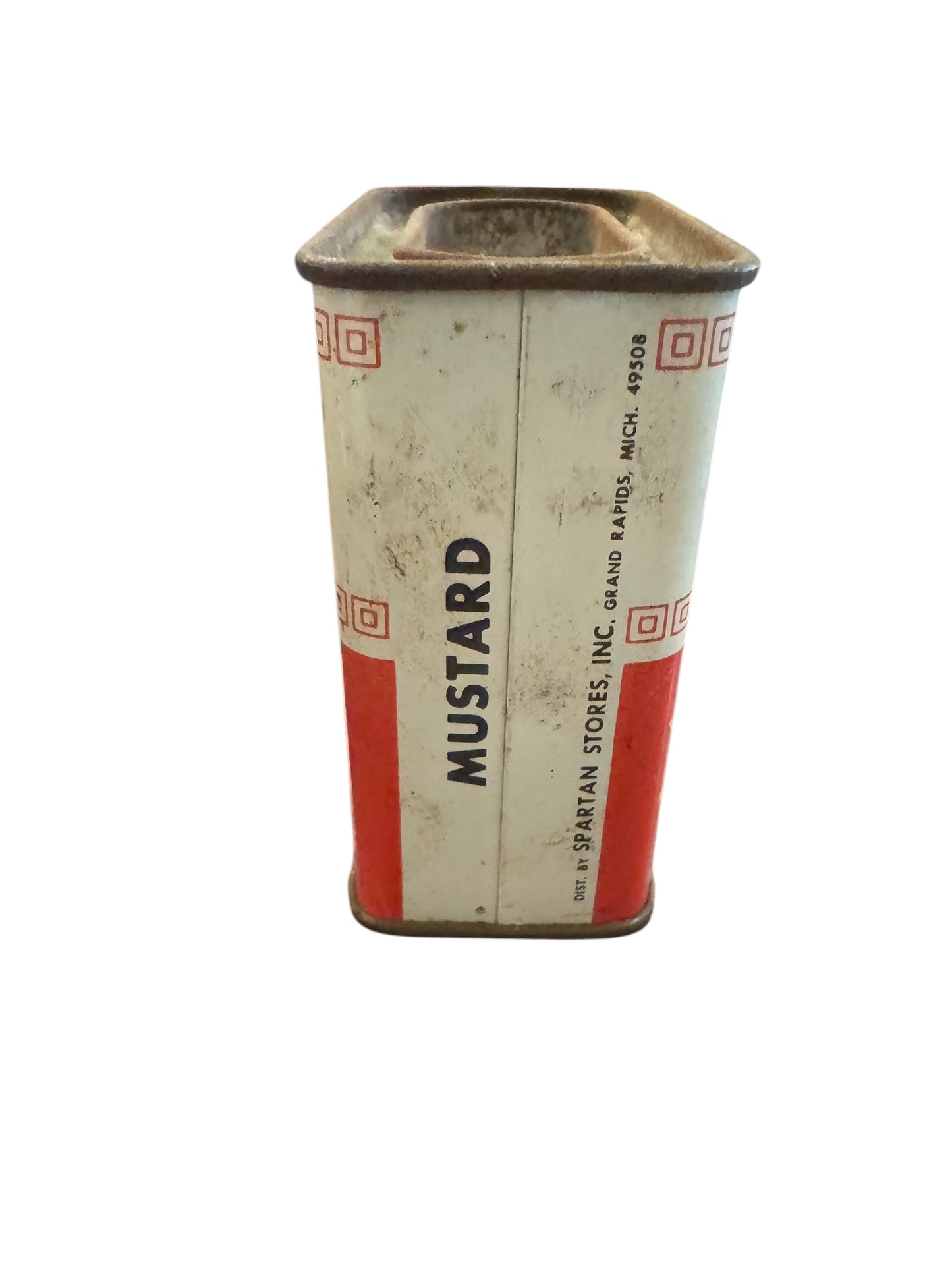 Vintage Spartan Mustard 1 1/4 Oz Spice Tin Grand Rapids Michigan