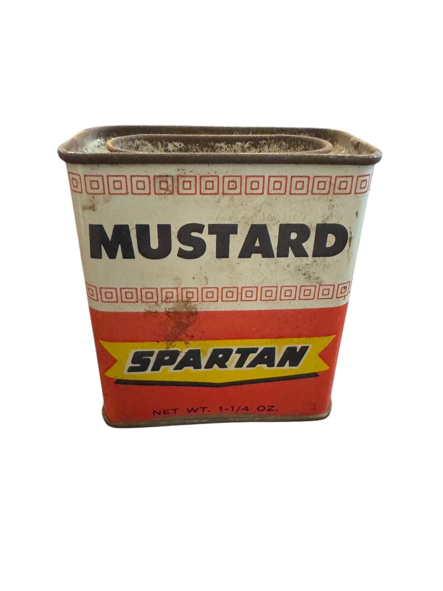 Vintage Spartan Mustard 1 1/4 Oz Spice Tin Grand Rapids Michigan