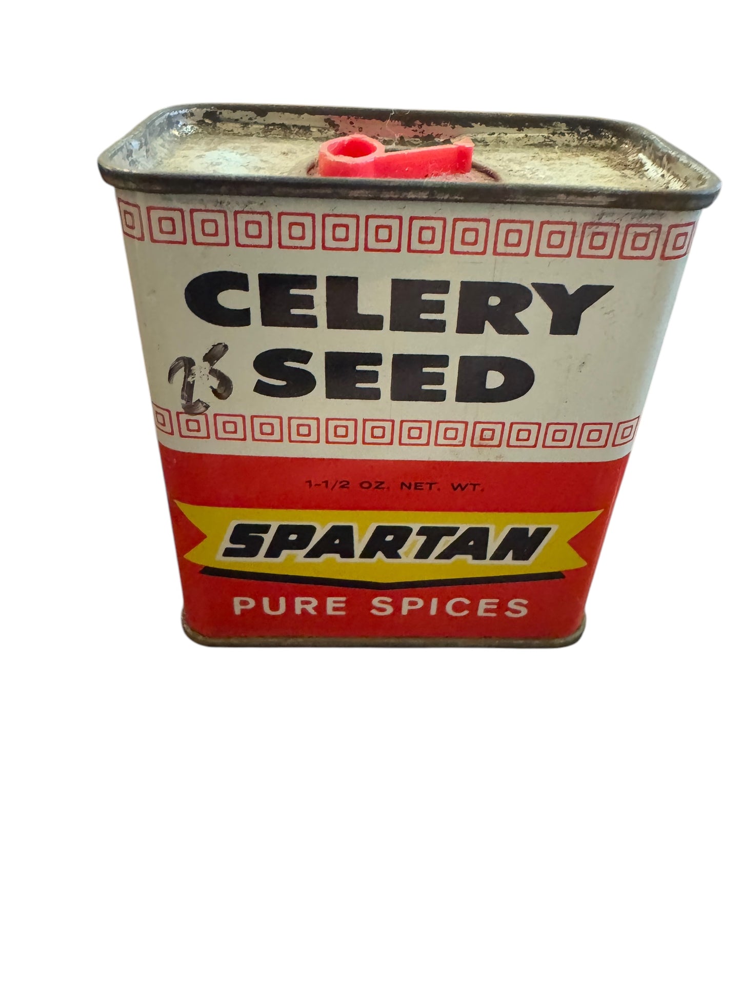 Vintage Spartan Celery Seed 1 1/2 Oz Spice Tin Grand Rapids Michigan