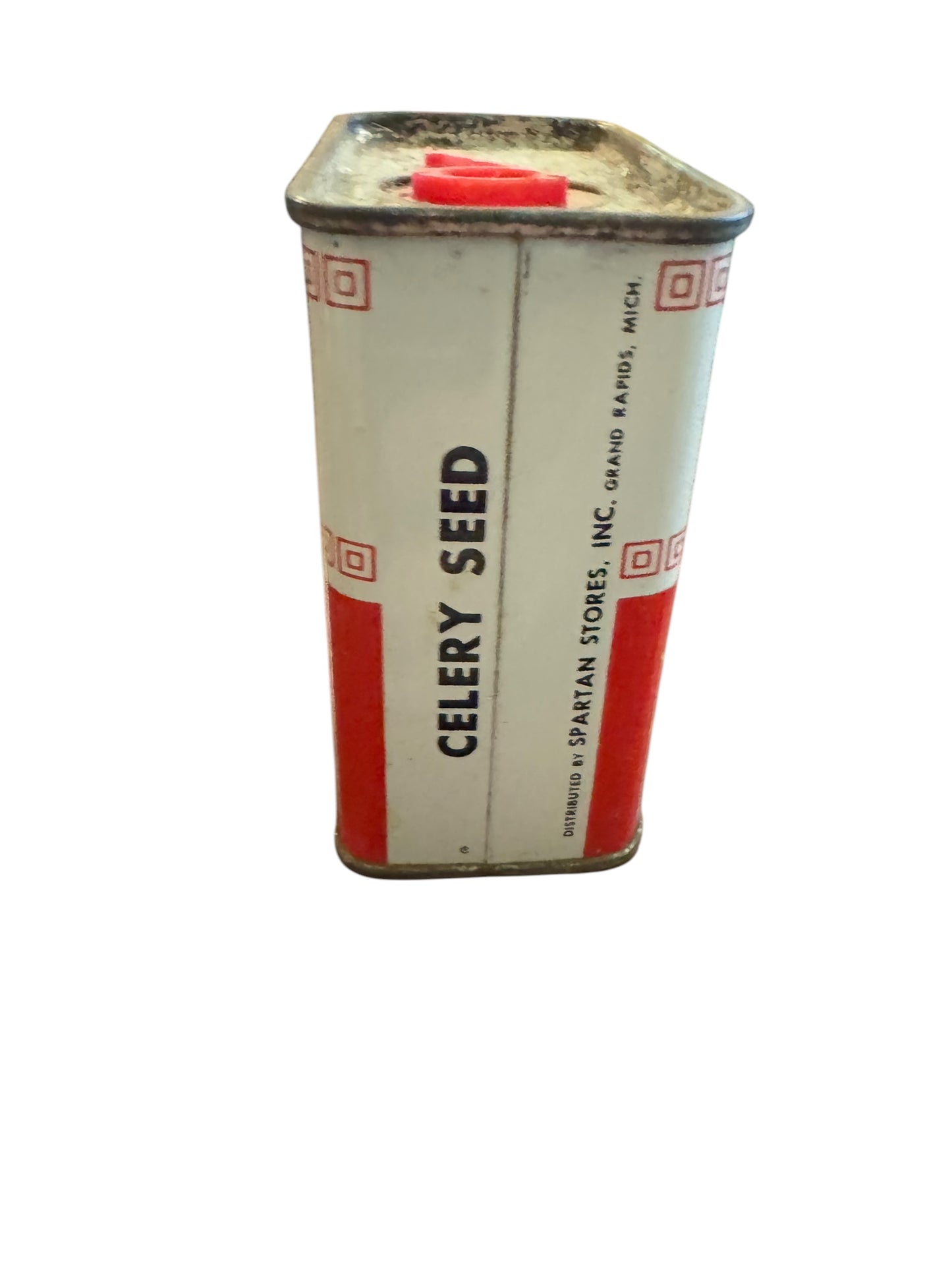 Vintage Spartan Celery Seed 1 1/2 Oz Spice Tin Grand Rapids Michigan