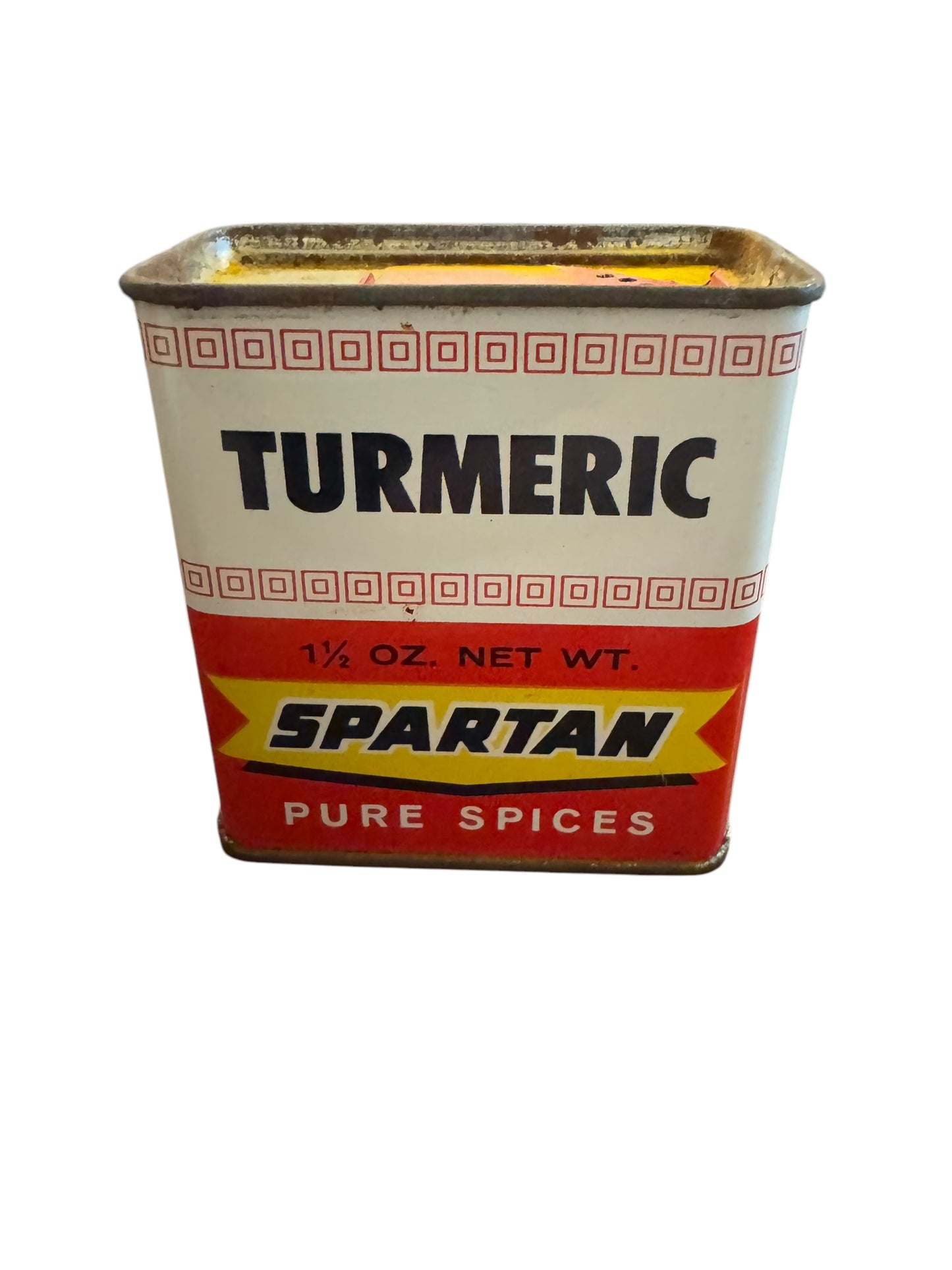 Vintage Spartan Turmeric 1 1/2 Oz Spice Tin Grand Rapids Michigan