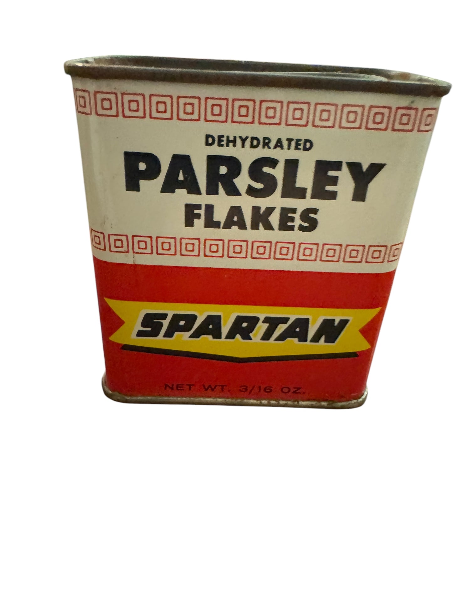 Vintage Spartan Parsley Flakes 3/16 Oz Spice Tin Grand Rapids Michigan