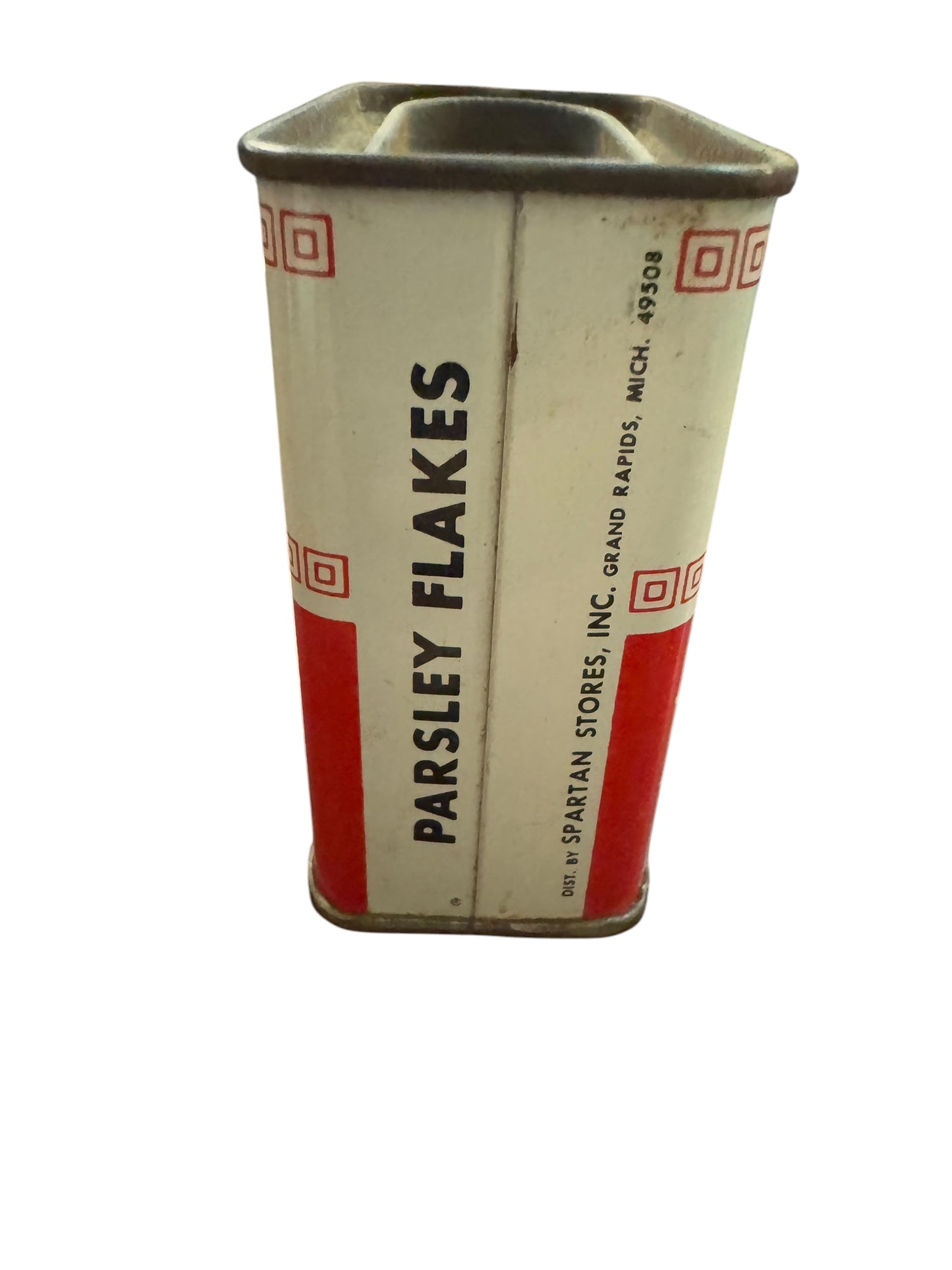 Vintage Spartan Parsley Flakes 3/16 Oz Spice Tin Grand Rapids Michigan