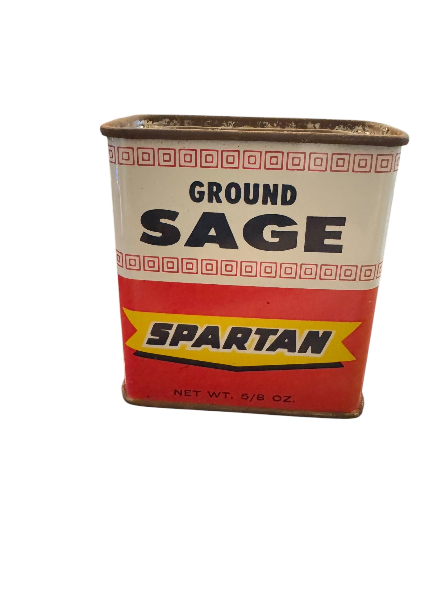 Vintage Spartan Ground Sage 5/8 Oz Spice Tin Grand Rapids Michigan