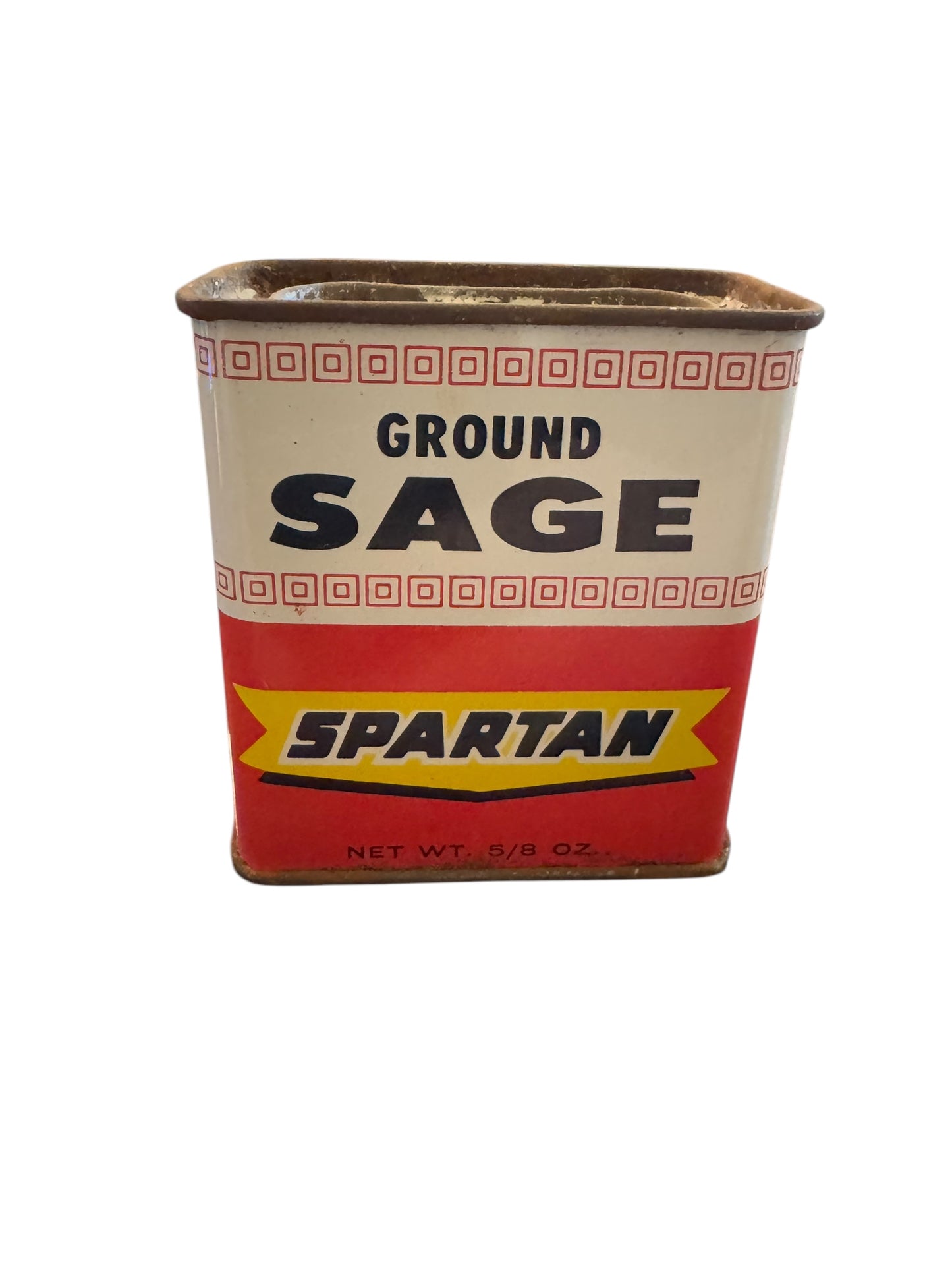 Vintage Spartan Ground Sage 5/8 Oz Spice Tin Grand Rapids Michigan