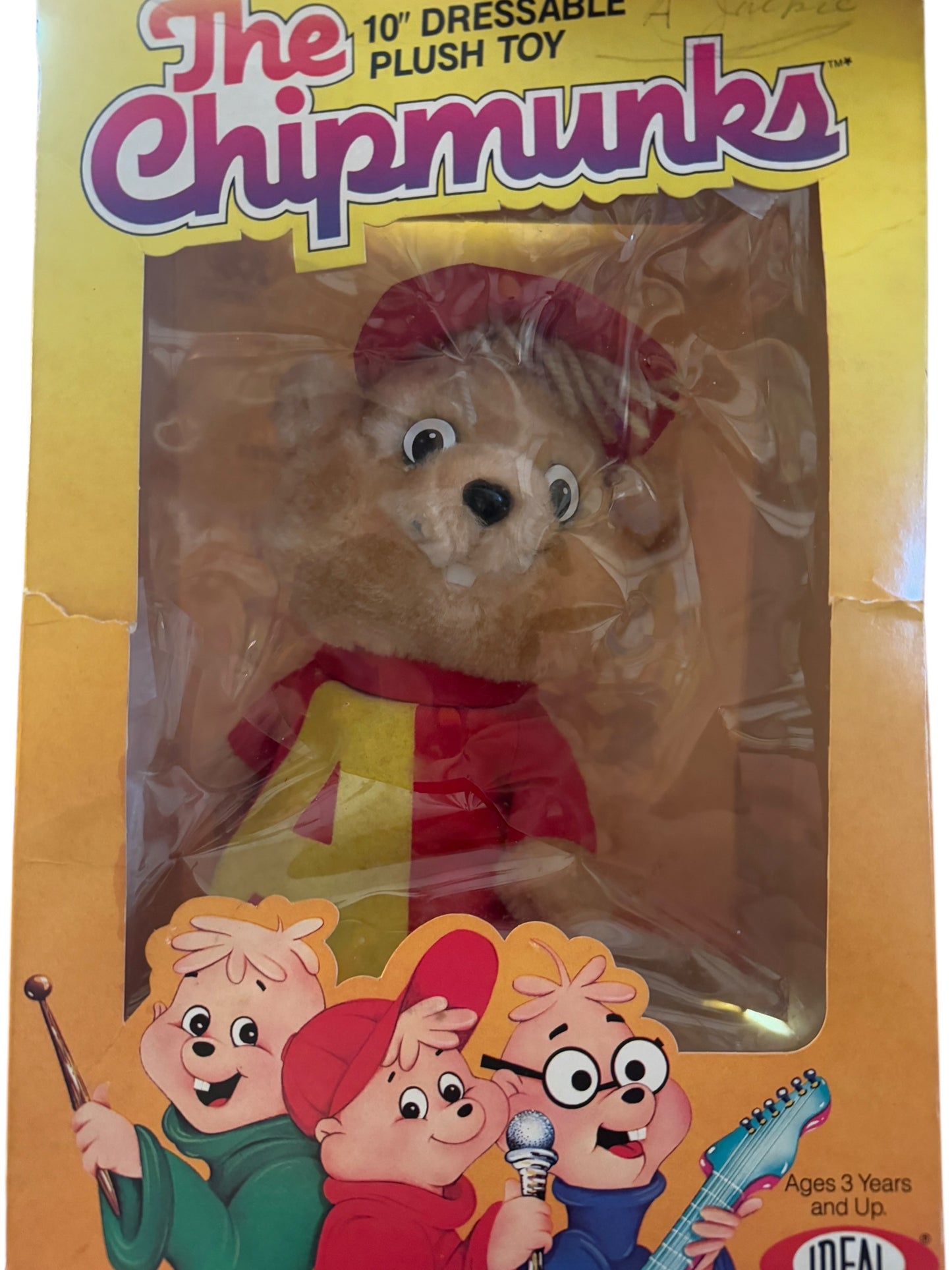 Vintage 1983 Chipmunks 10" Alvin Simon Theodore in Original Box