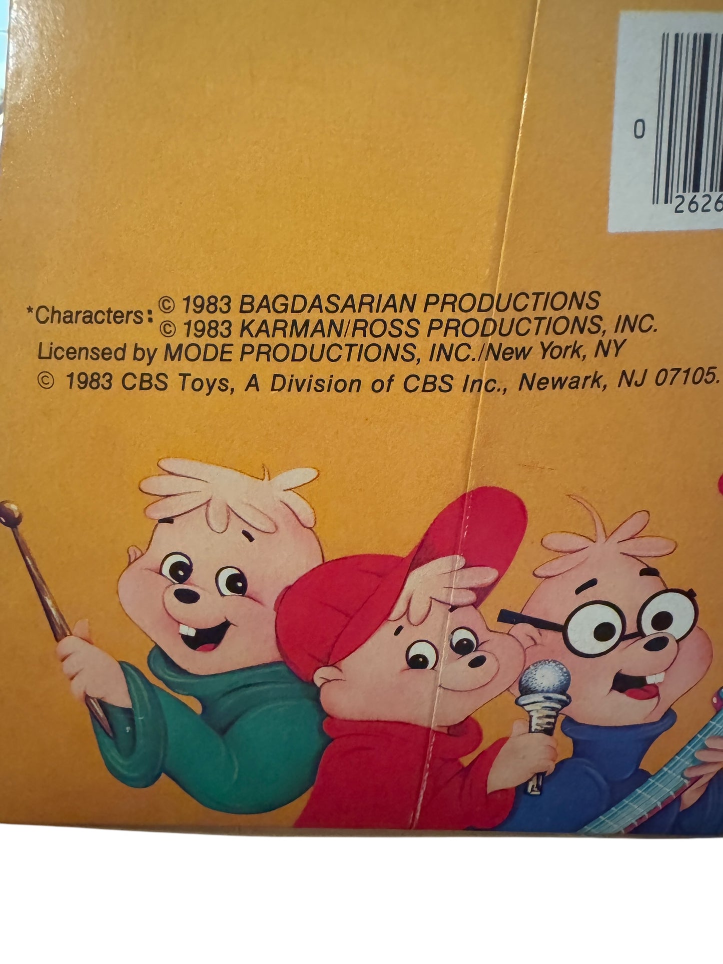 Vintage 1983 Chipmunks 10" Alvin Simon Theodore in Original Box