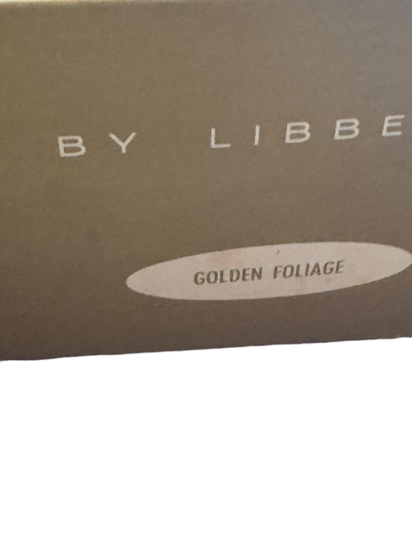 Vintage Libbey Golden Leaf 9oz Footed Goblet Set of 6 NEW IN BOX
