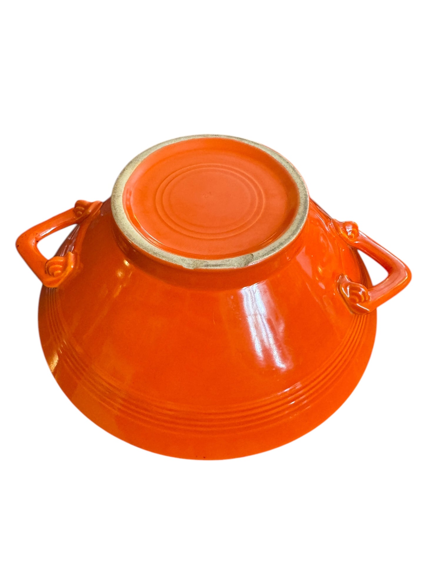 Vintage Fiesta Harlequin Large Red Casserole - Beautiful Condition