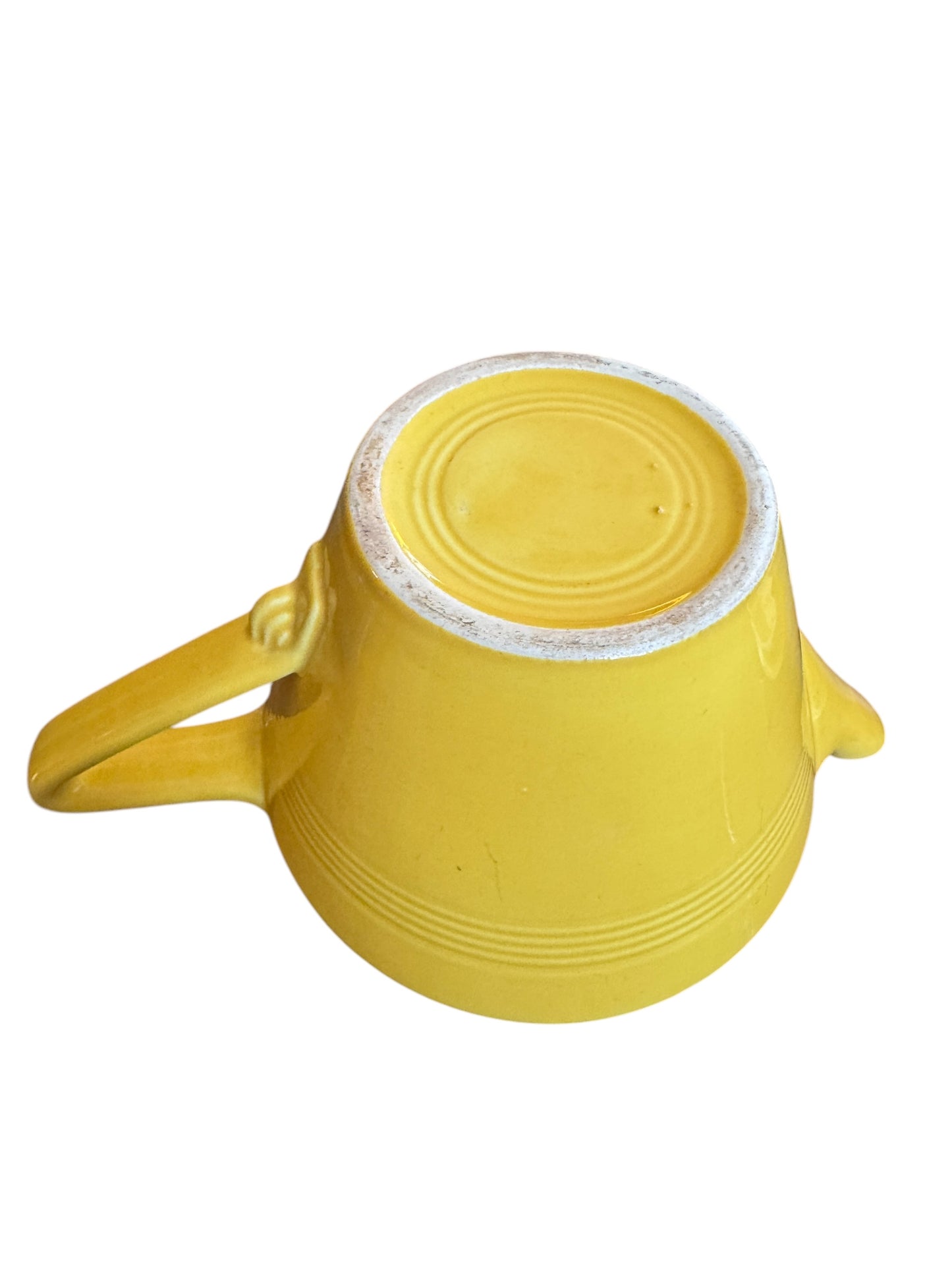 Vintage Fiesta Harlequin Teapot in Yellow