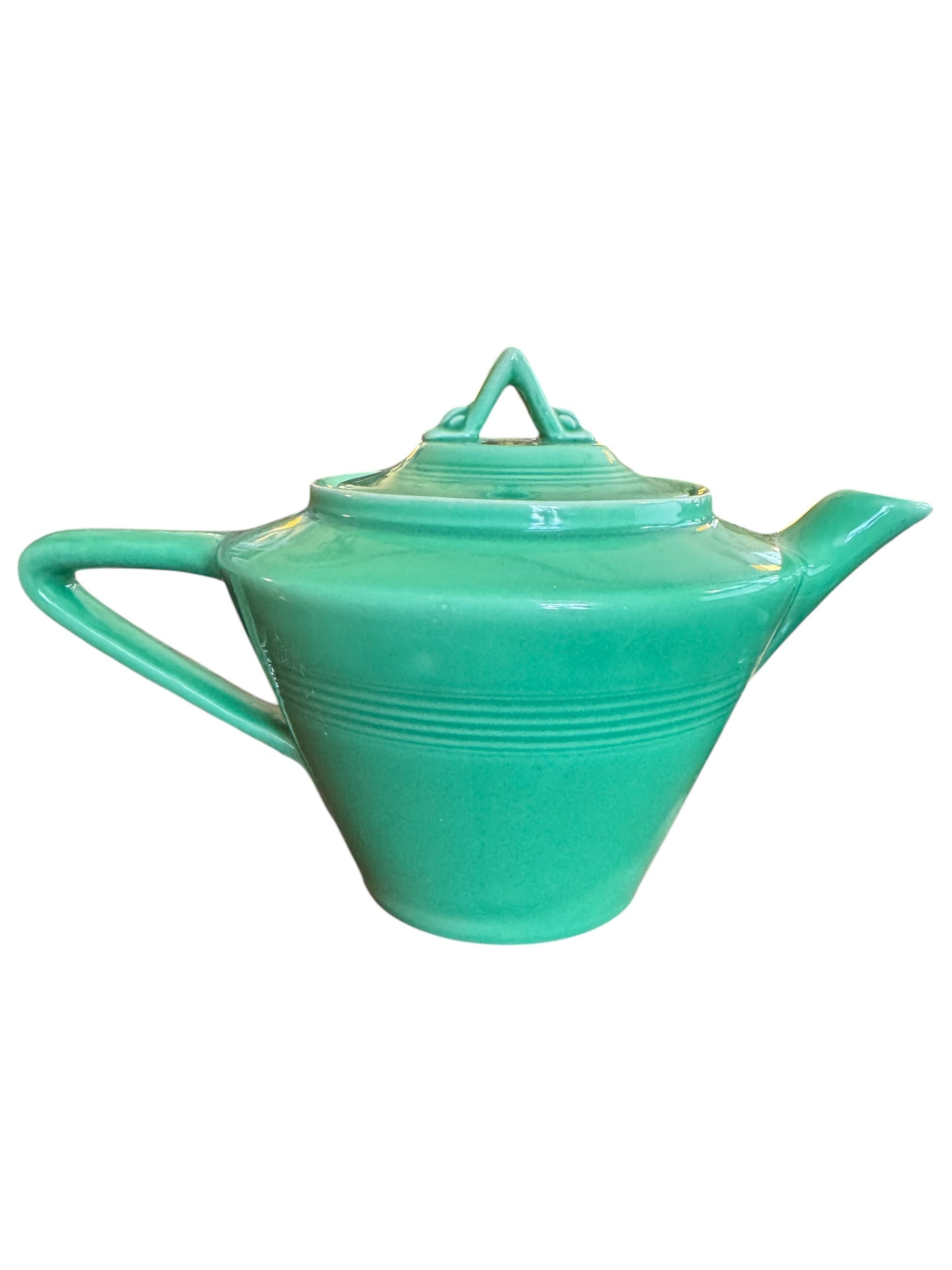 Vintage Fiesta Harlequin Teapot in Green
