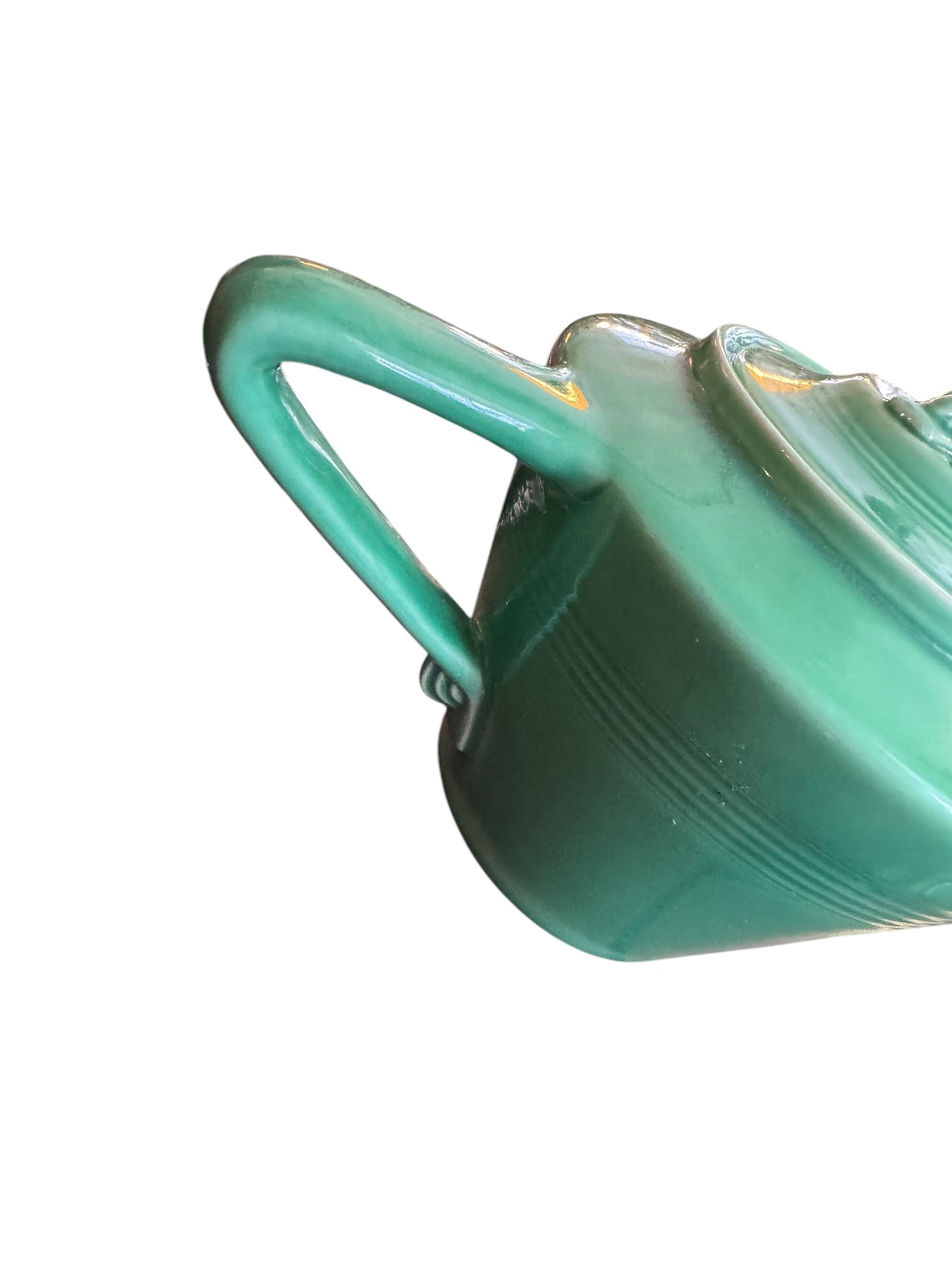 Vintage Fiesta Harlequin Teapot in Green