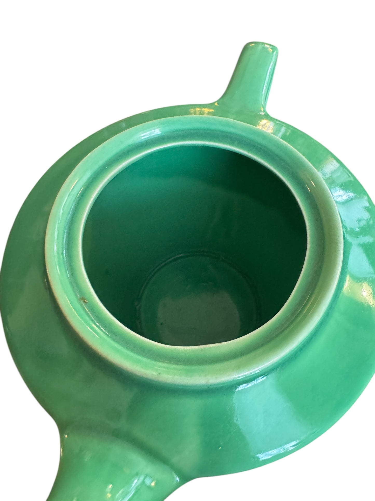 Vintage Fiesta Harlequin Teapot in Green
