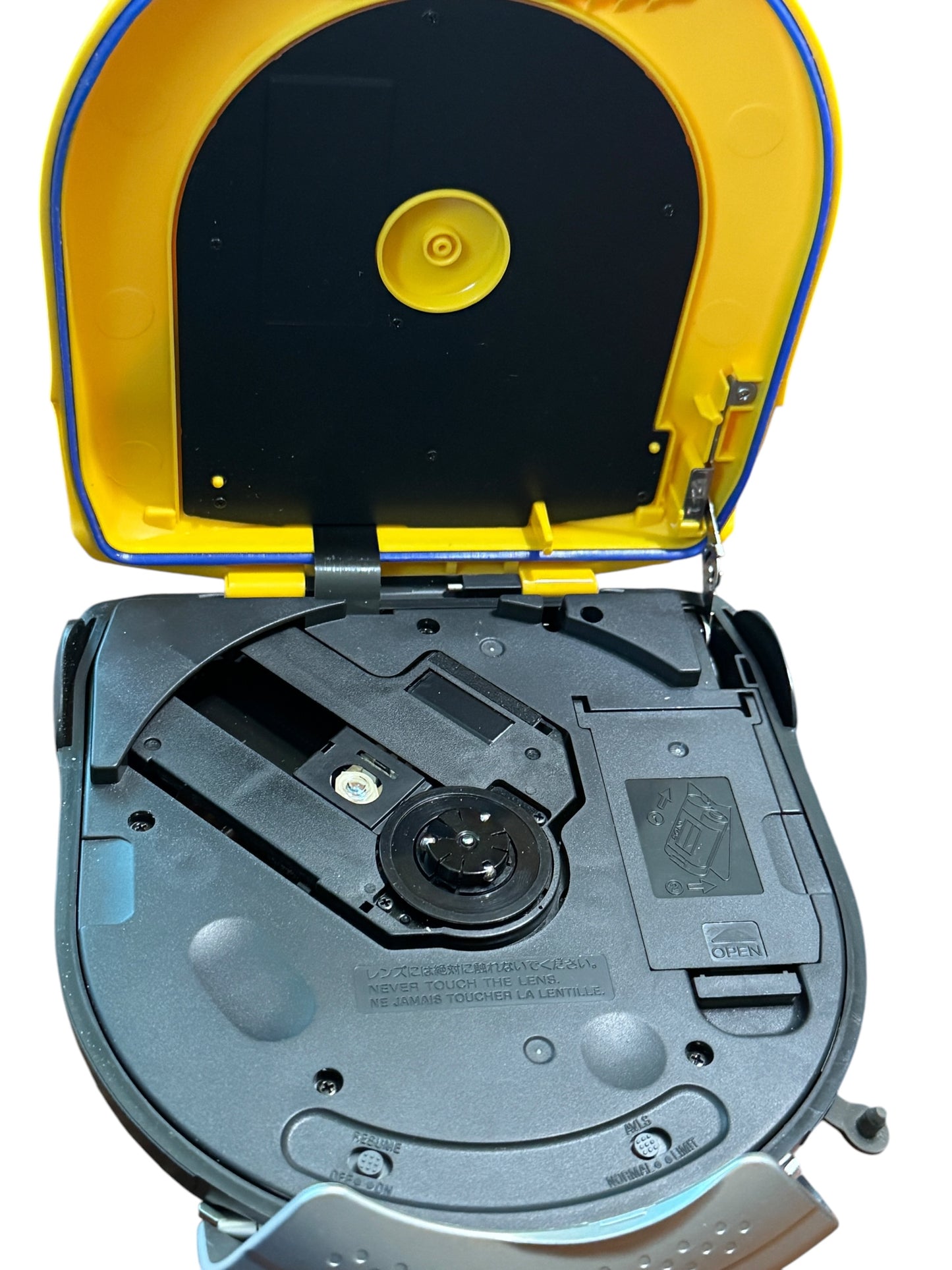 Vintage CD Player Sony Sport Diskman Esp2 in Yellow With Original Case