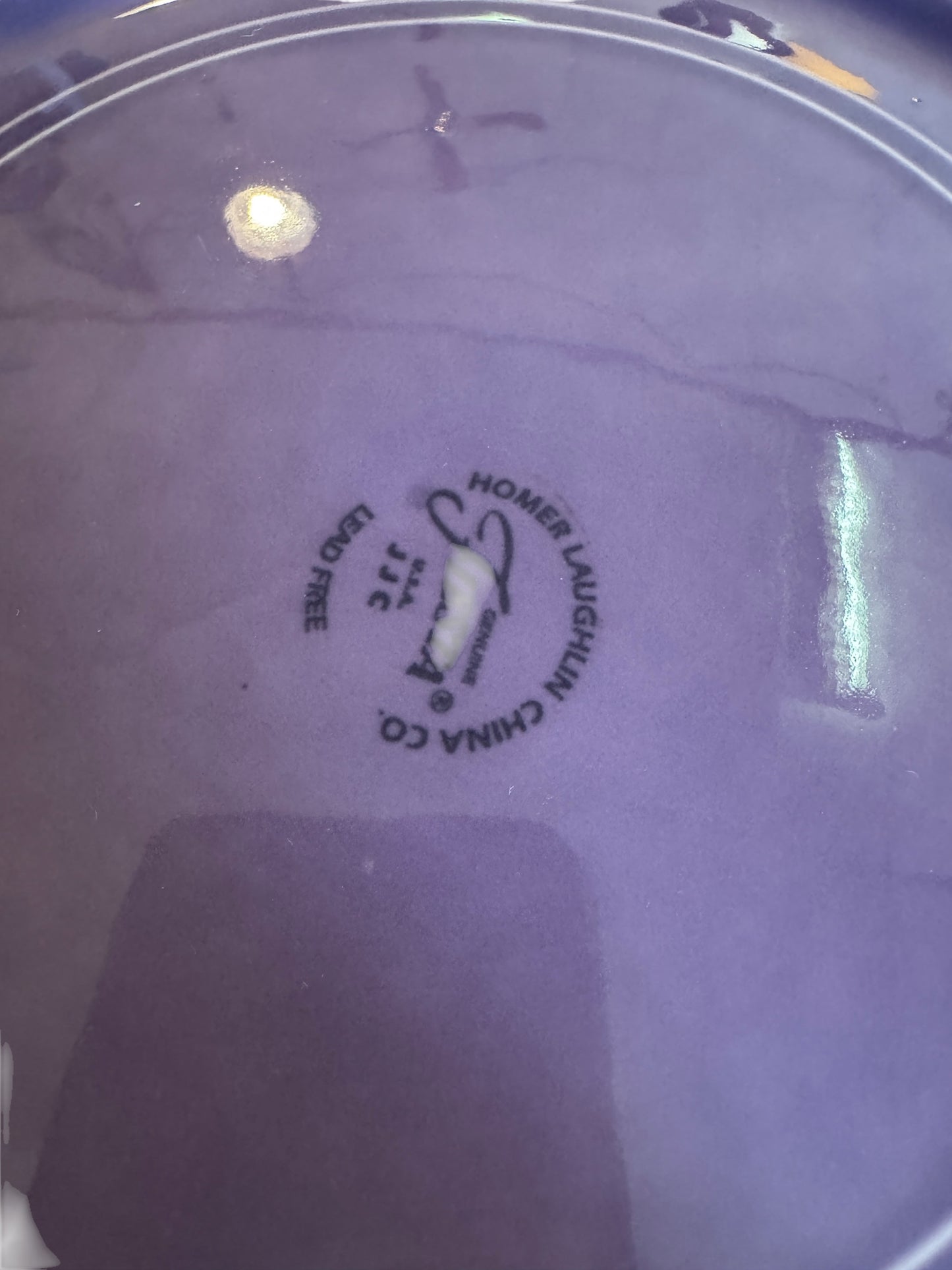 Fiesta Lilac Charger / Chop Plate 12" Beautiful Even Glaze