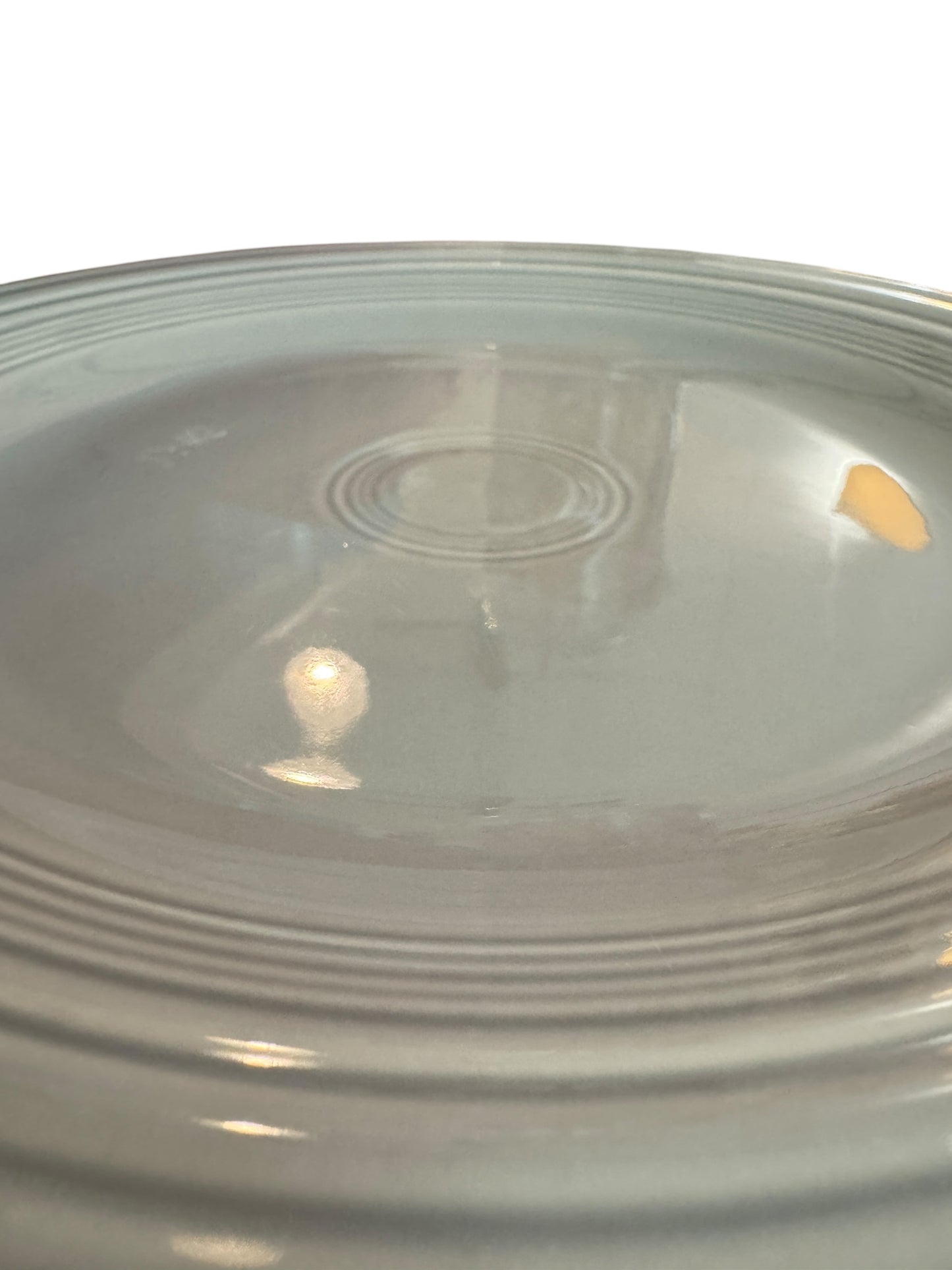Fiesta Pearl Grey Classic Rim 10 1/2 Inch Dinner Plate - Retired