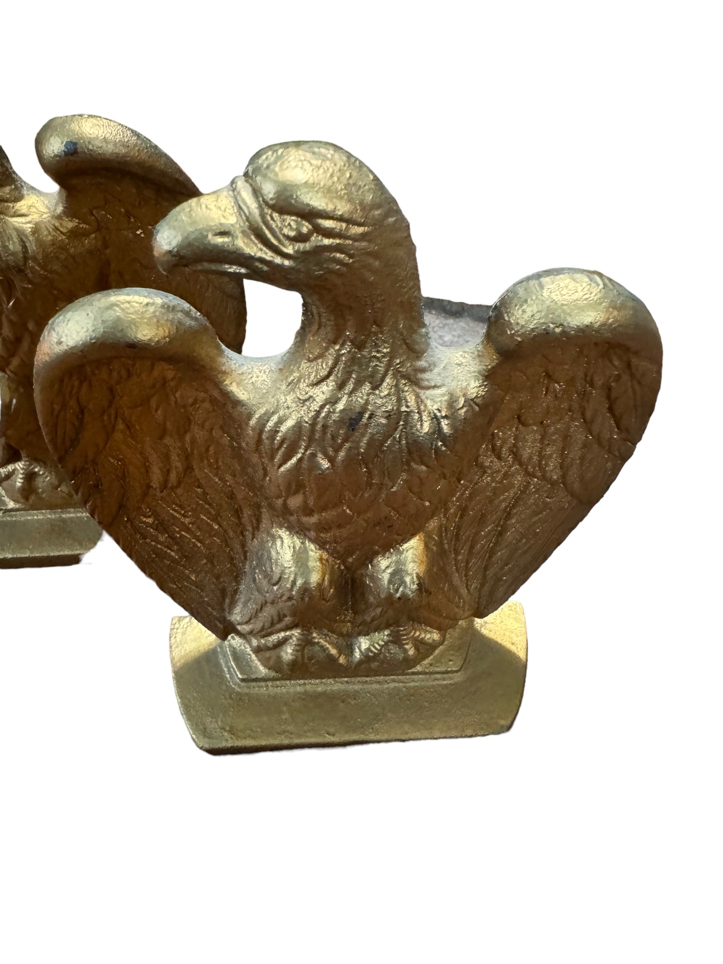Antique Bookends in Gold color - Very Heavy