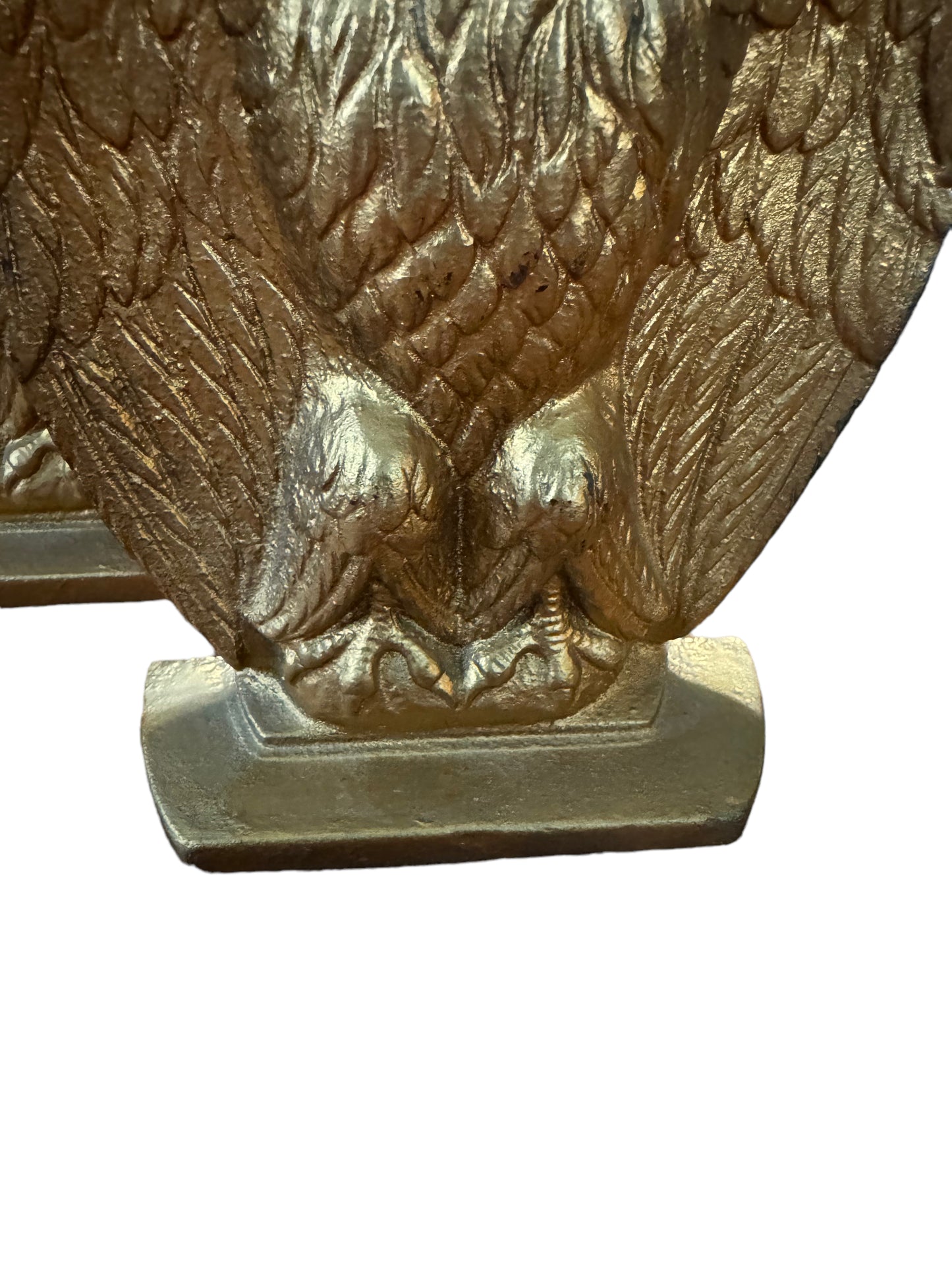 Antique Bookends in Gold color - Very Heavy