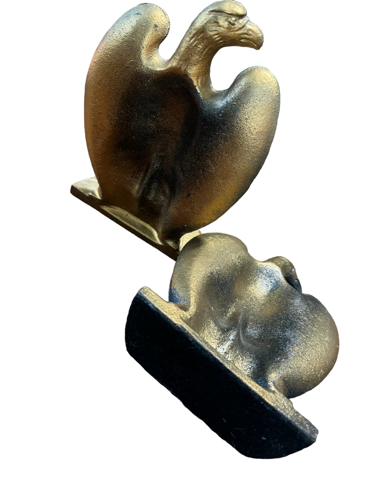 Antique Bookends in Gold color - Very Heavy