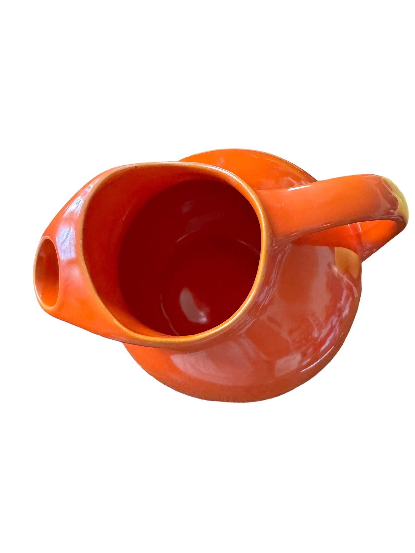 Fiesta Harlequin Ball Pitcher / Jug in Red
