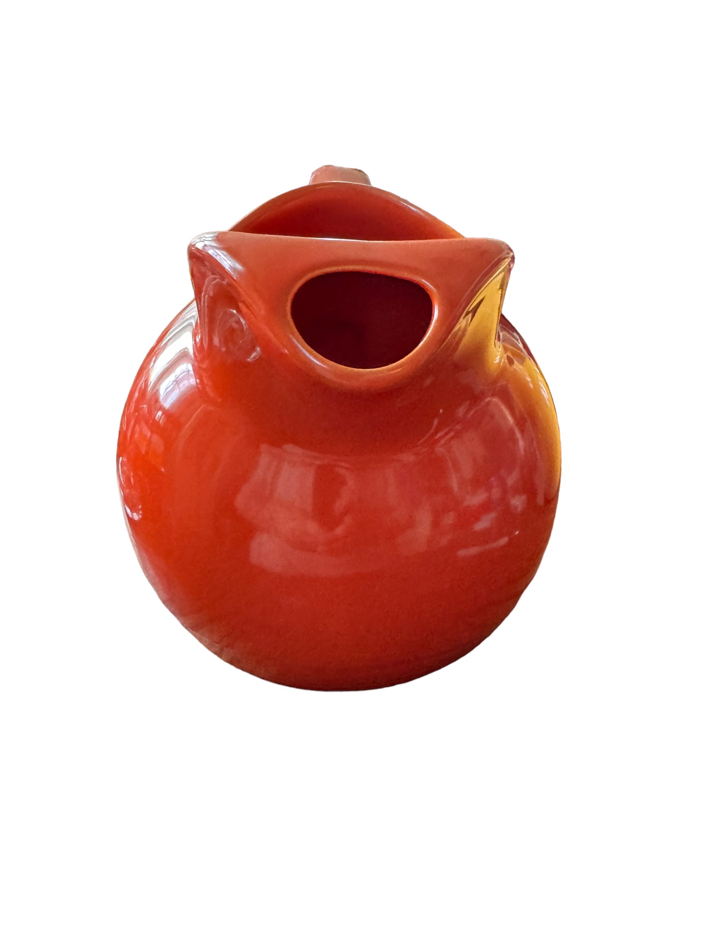 Fiesta Harlequin Ball Pitcher / Jug in Red