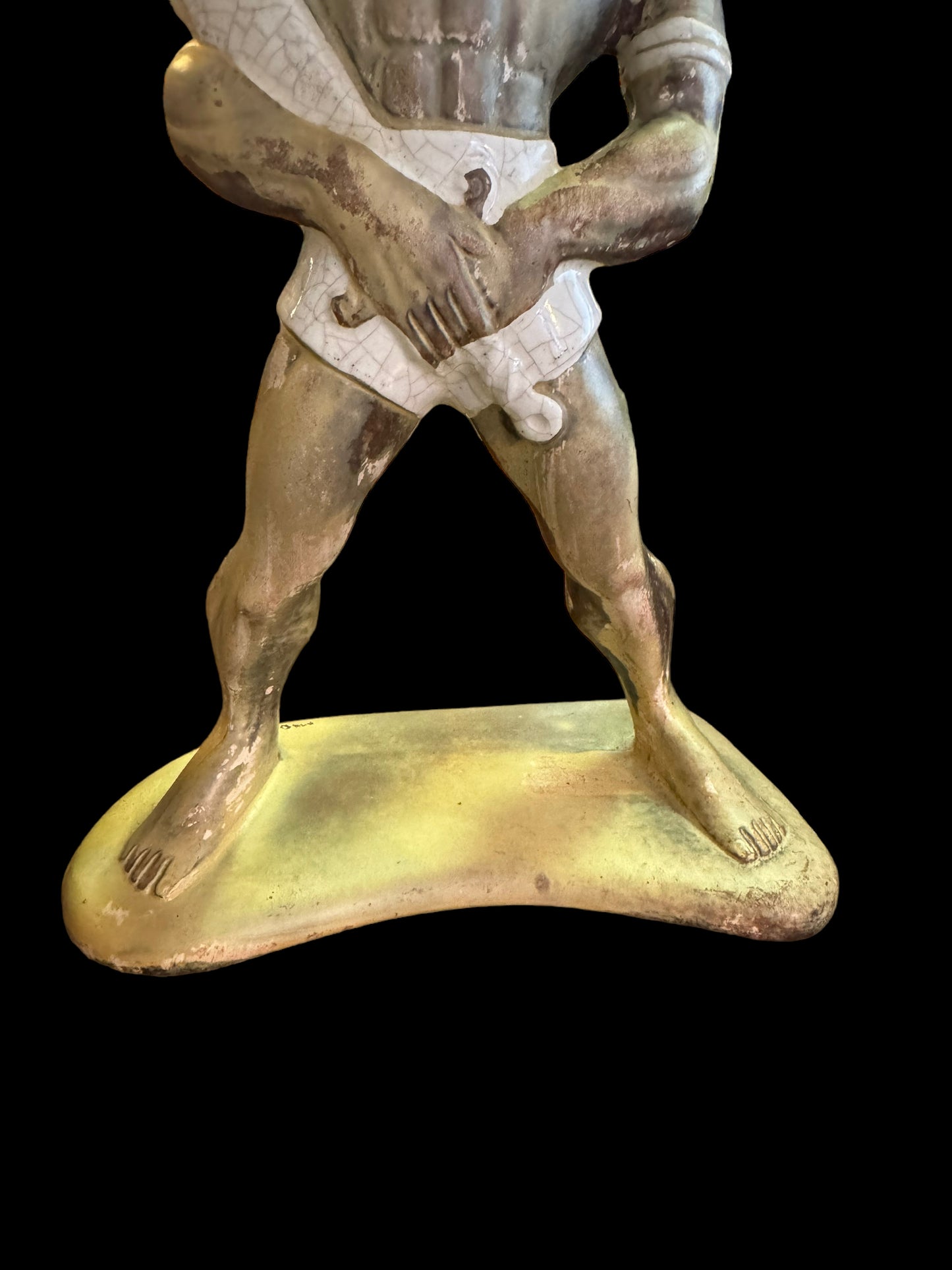 Vintage Treasure Craft Hawaiian Statues Tiki Decor Warriors