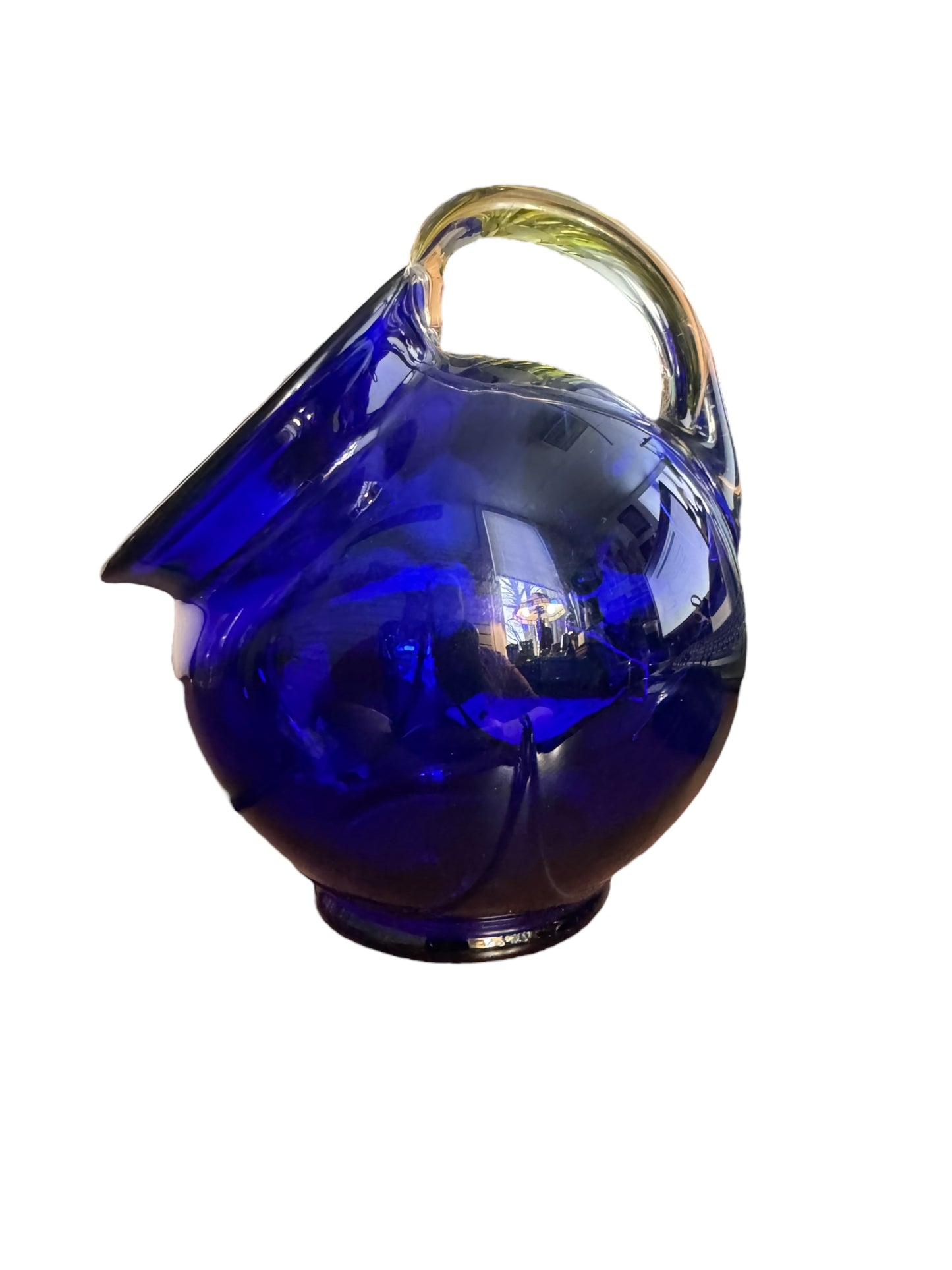 Cambridge 3400/98 Tilt Ball Creamer in Royal Blue 1930s