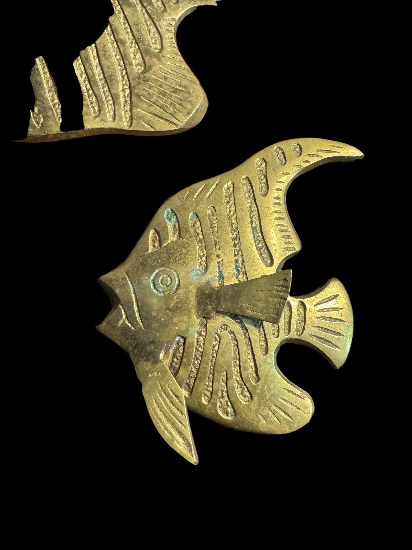 Vintage Large Brass Wall Fish
