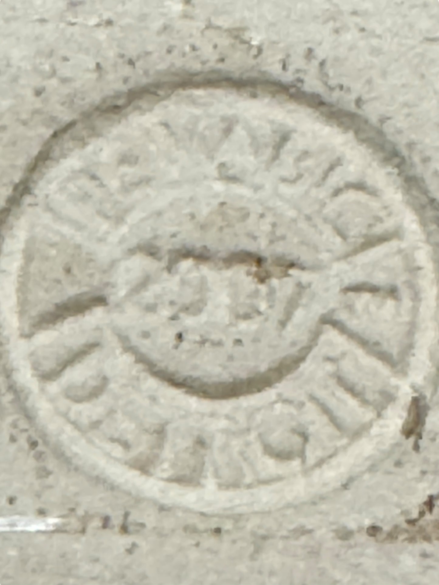 Pewabic 2009 Blue Rose Flower Tile