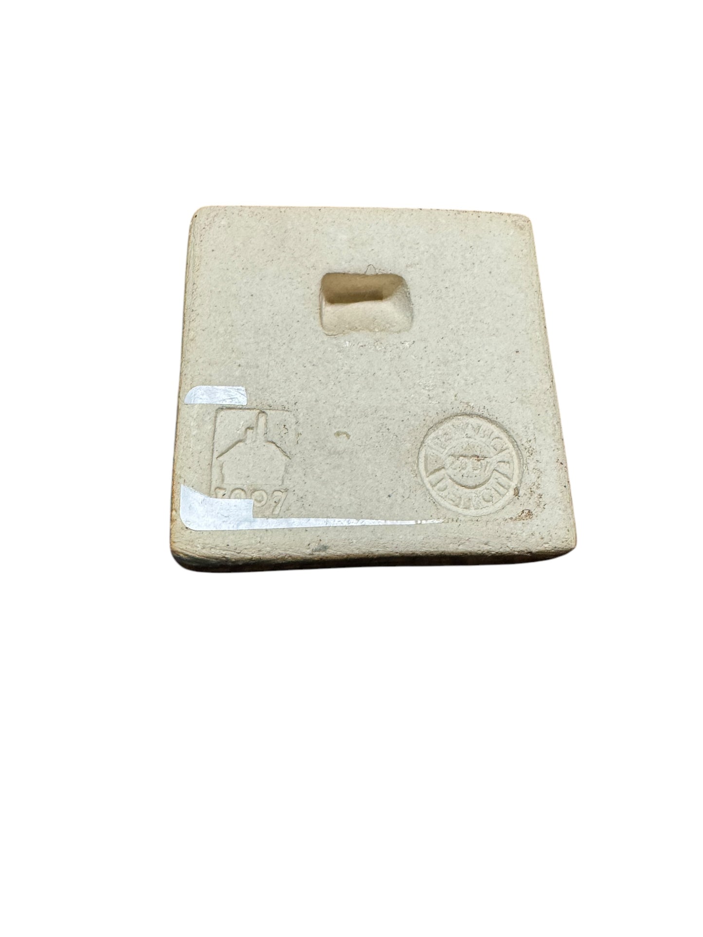Pewabic 2009 Blue Rose Flower Tile
