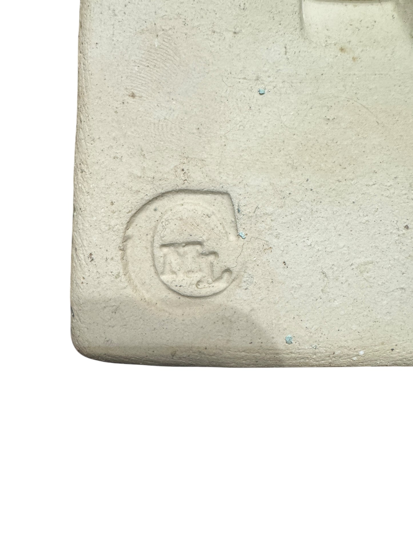Pewabic 110 Blue Egyptian Lotus / Flower Tile