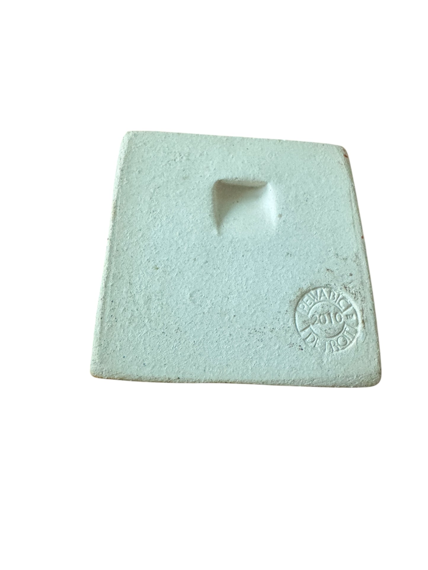 Pewabic Green 2010 3x3 Happy Elephant Tile