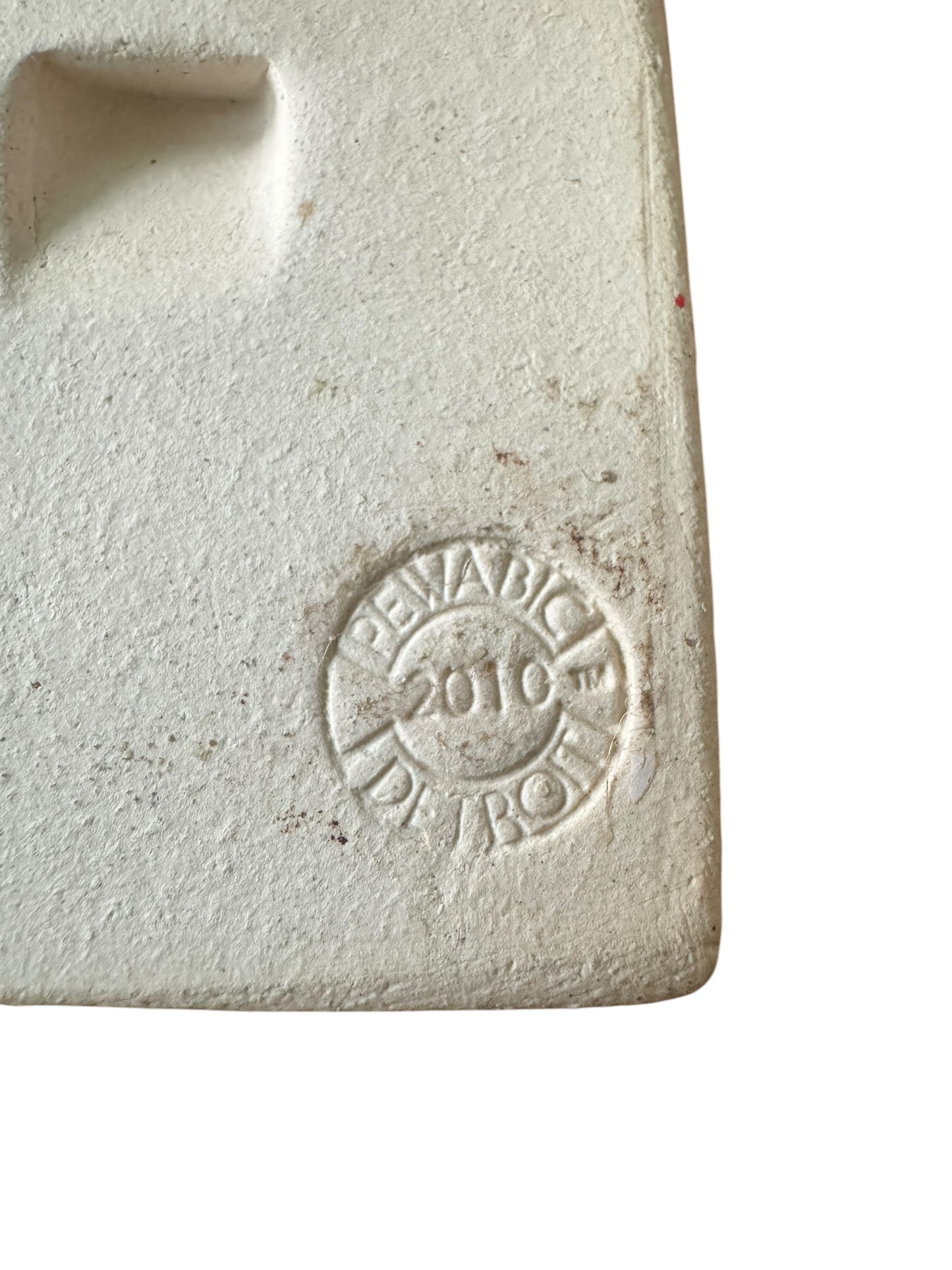 Pewabic Green 2010 3x3 Happy Elephant Tile